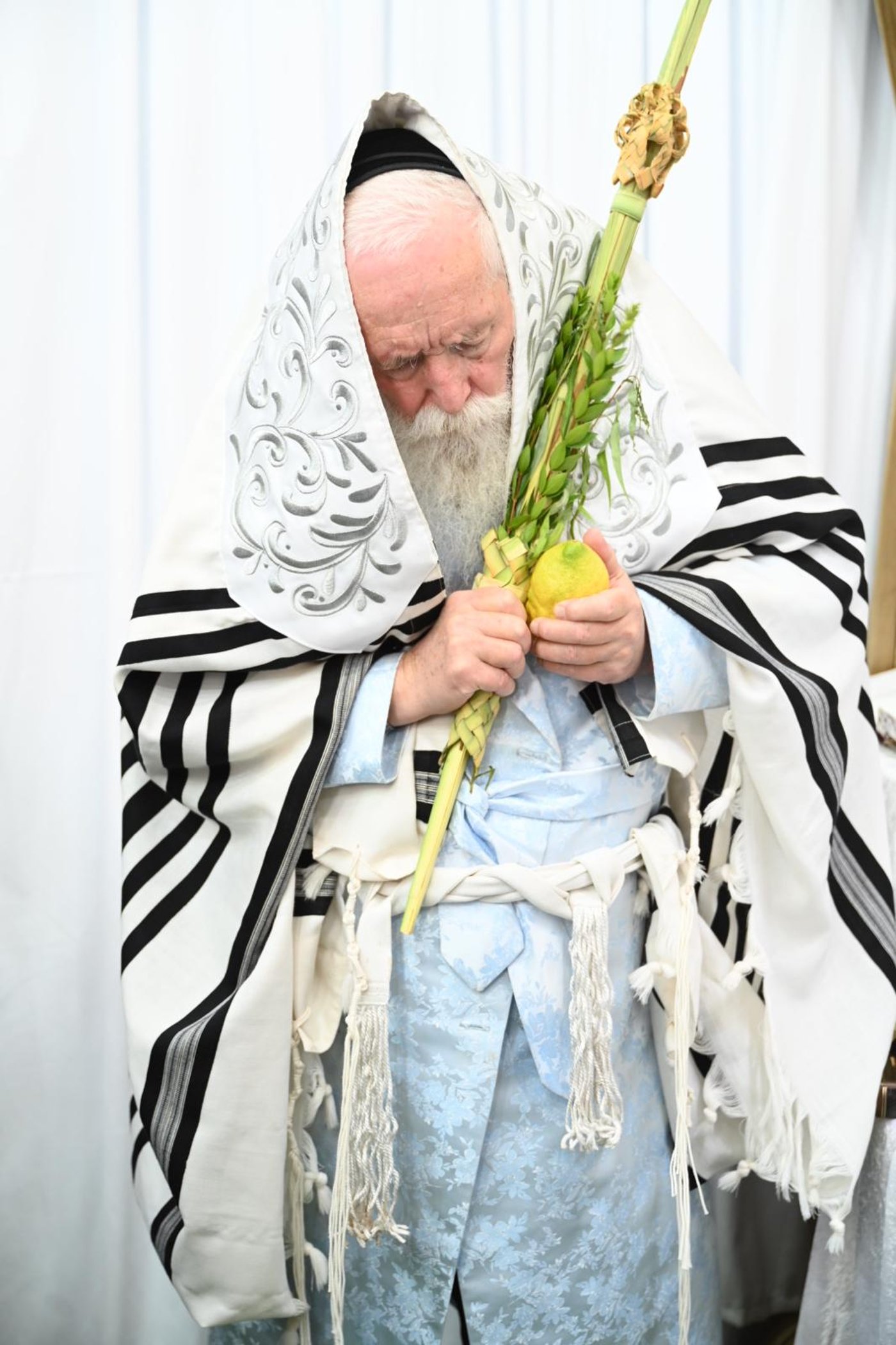 חג הסוכות אצל הגרי"ד גרוסמן | צילום: י.ש. חיימסון