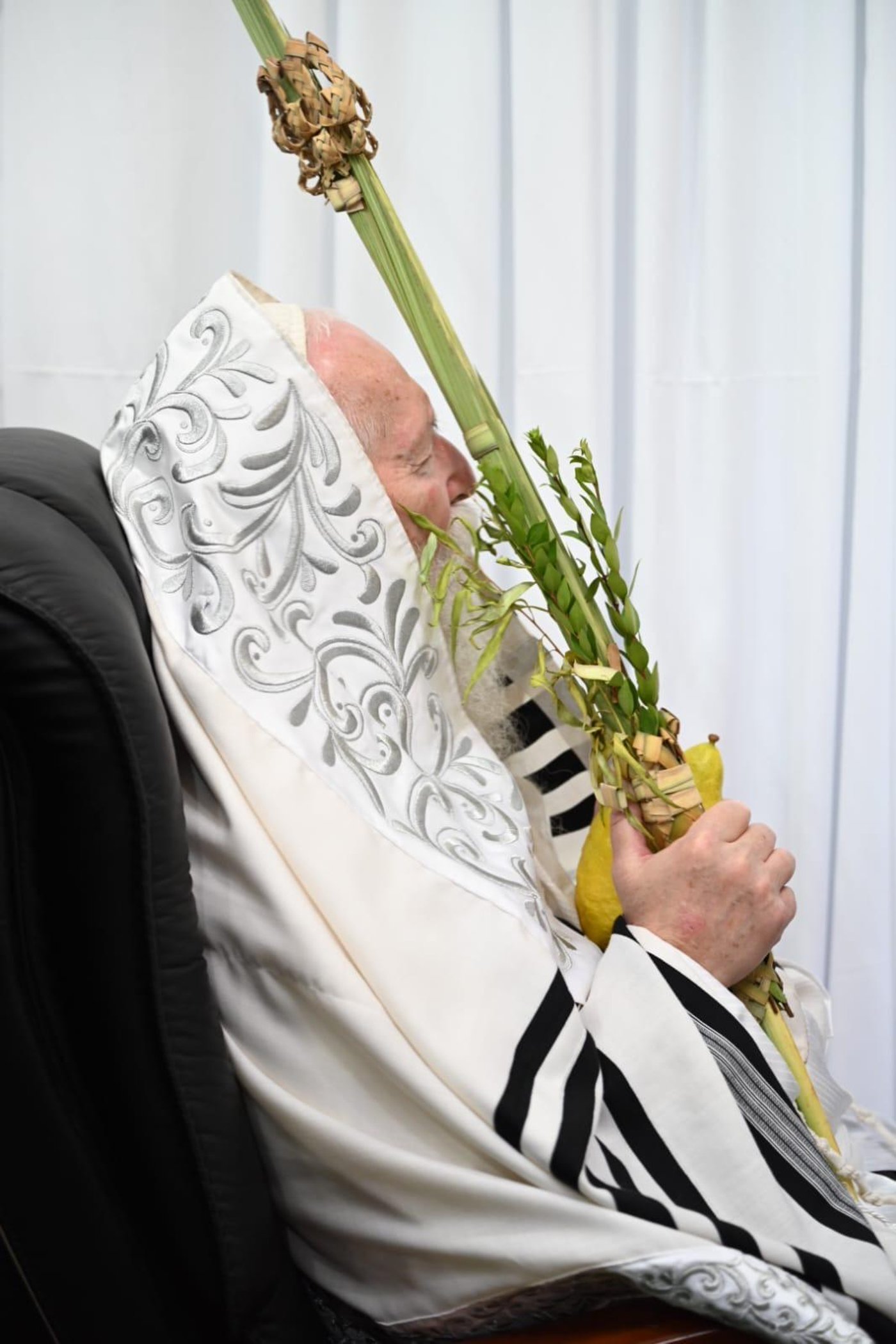 חג הסוכות אצל הגרי"ד גרוסמן | צילום: י.ש. חיימסון