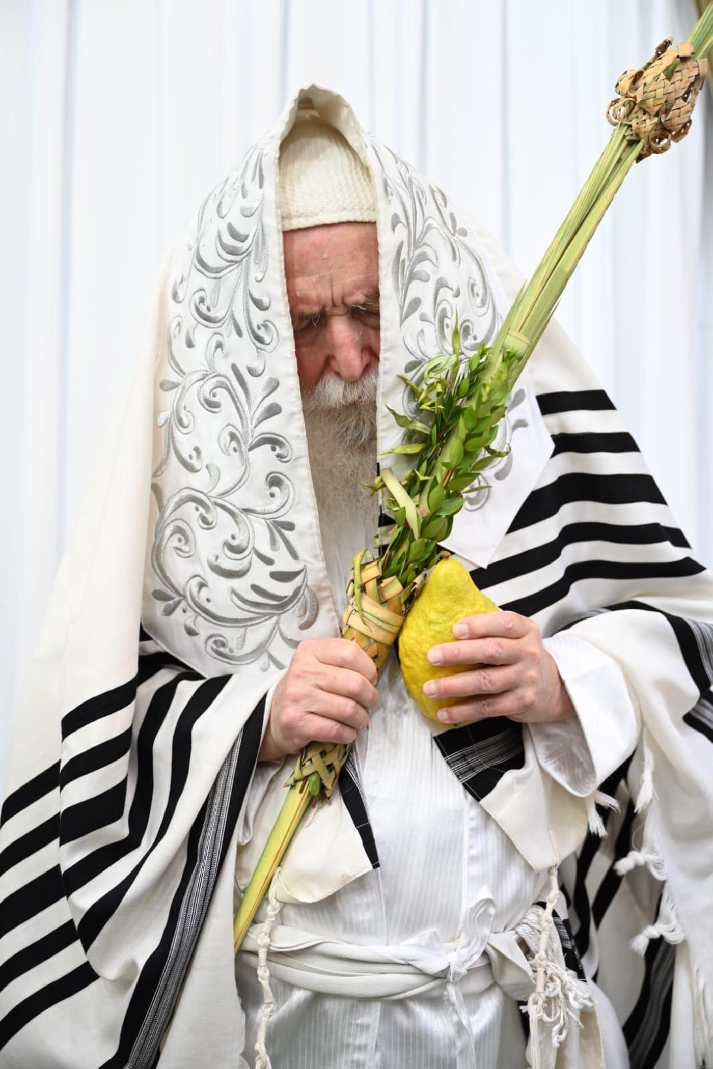 חג הסוכות אצל הגרי"ד גרוסמן | צילום: י.ש. חיימסון