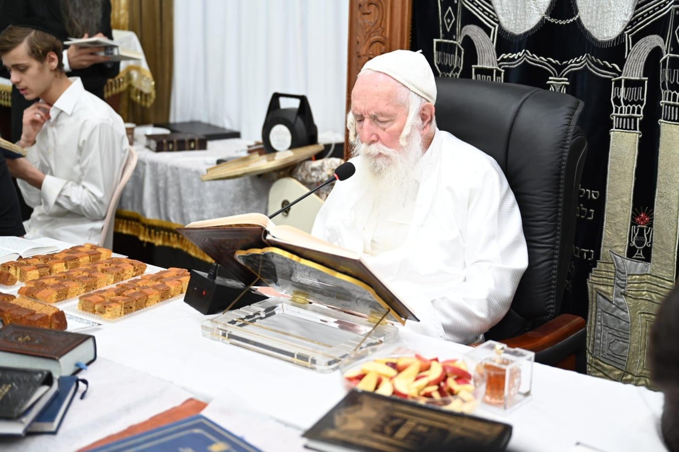 חג הסוכות אצל הגרי"ד גרוסמן | צילום: י.ש. חיימסון