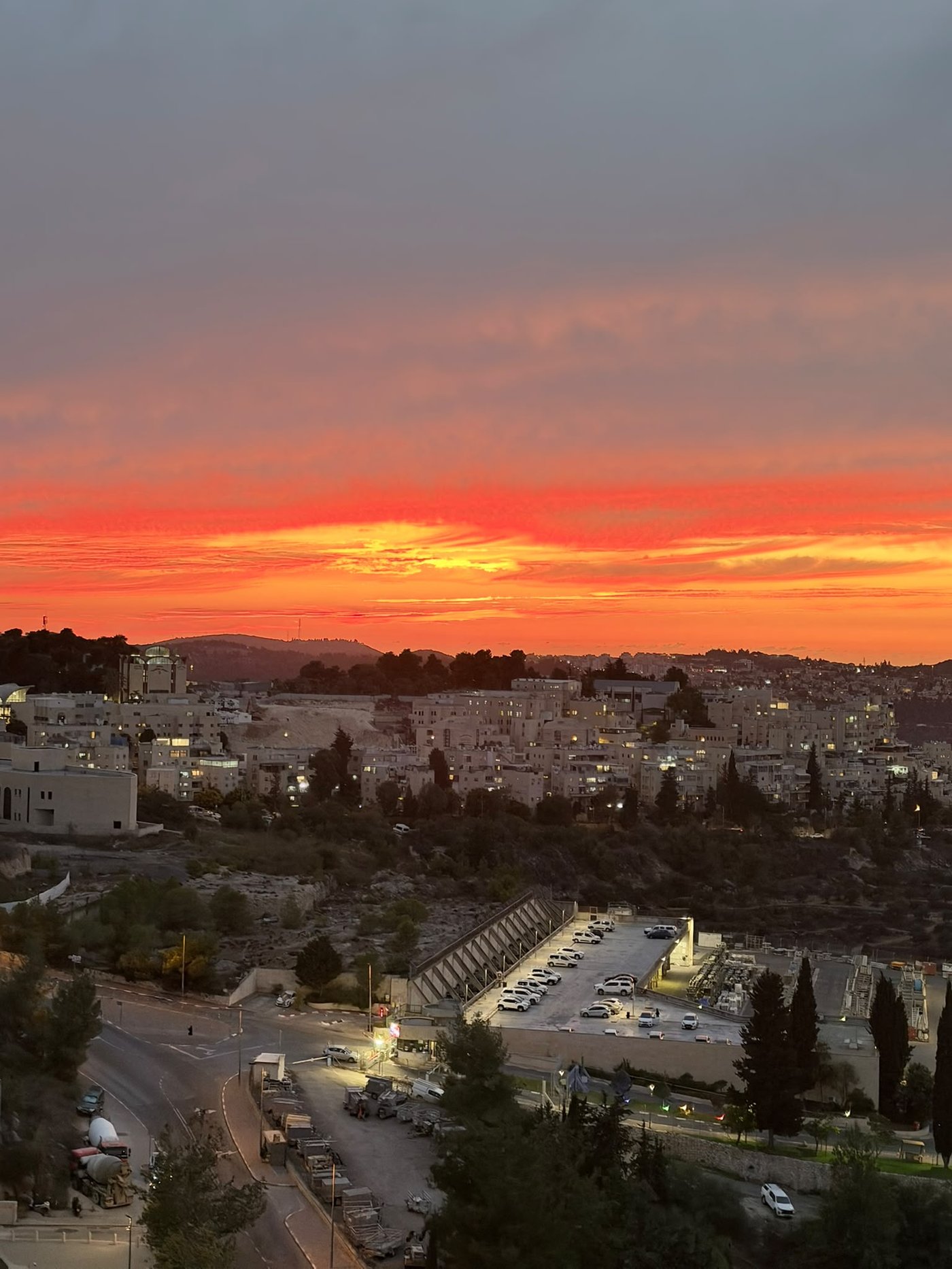 השקיעה אמש