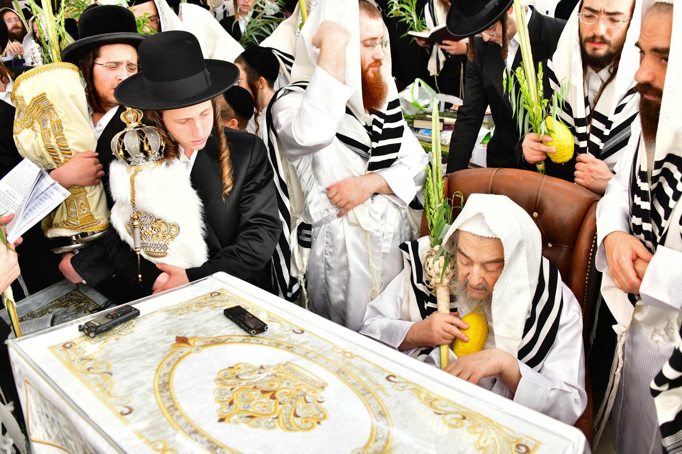 הושענא רבה אצל הגאון רבי יעקב מאיר שכטר