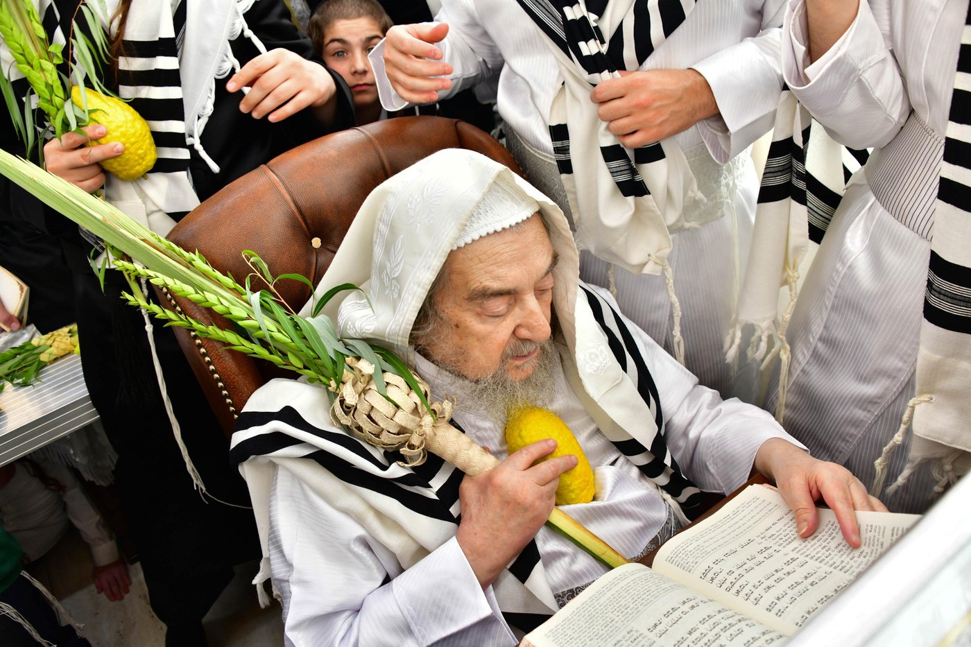 הושענא רבה אצל הגאון רבי יעקב מאיר שכטר