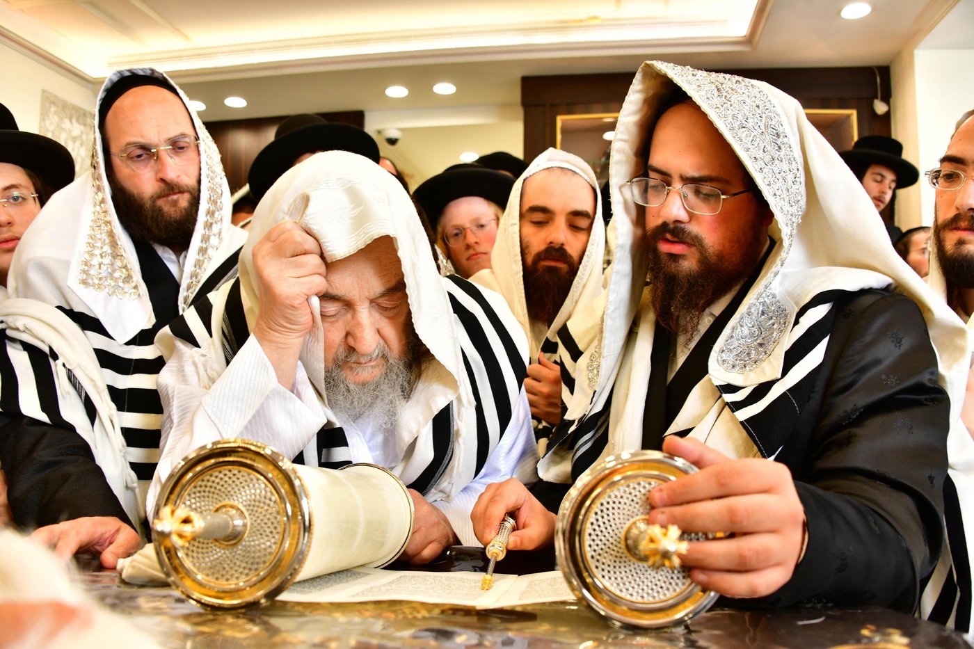 הושענא רבה אצל הגאון רבי יעקב מאיר שכטר