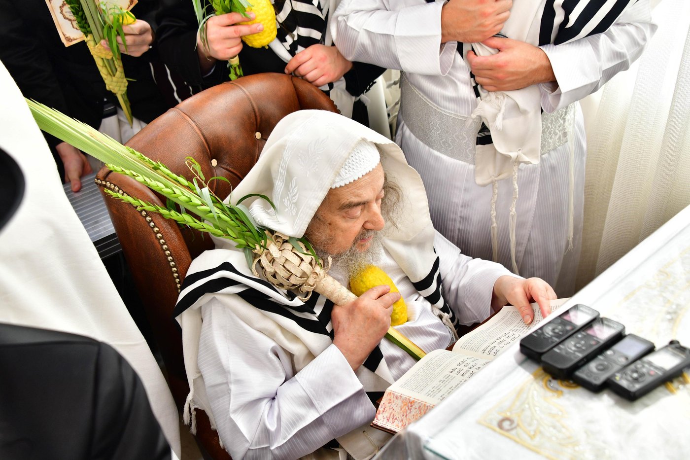 הושענא רבה אצל הגאון רבי יעקב מאיר שכטר