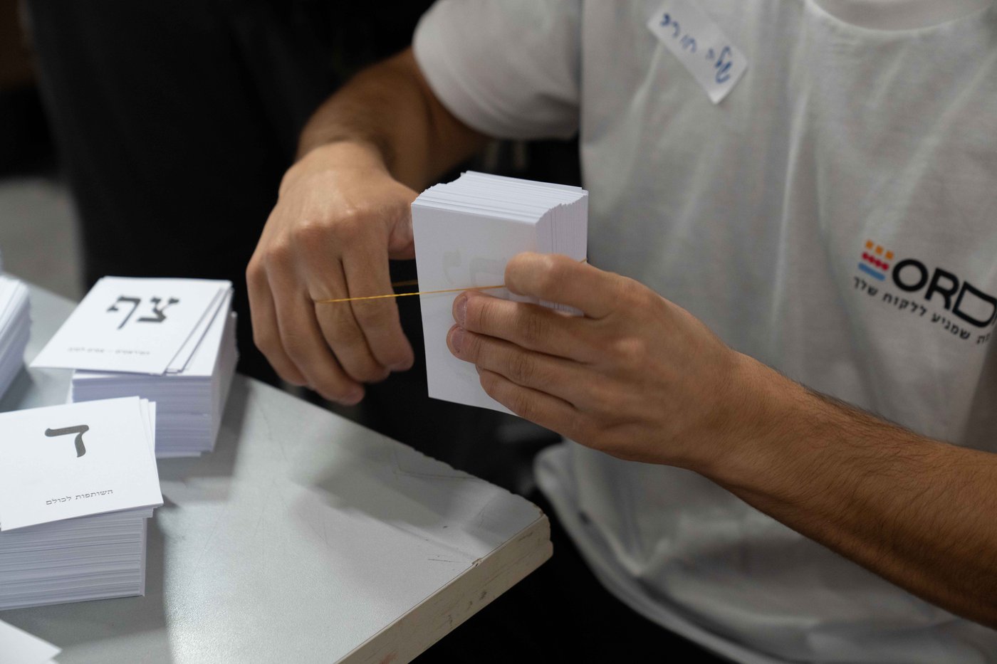 ההכנות לקראת יום הבחירות | צילום: רועי ידובסקי
