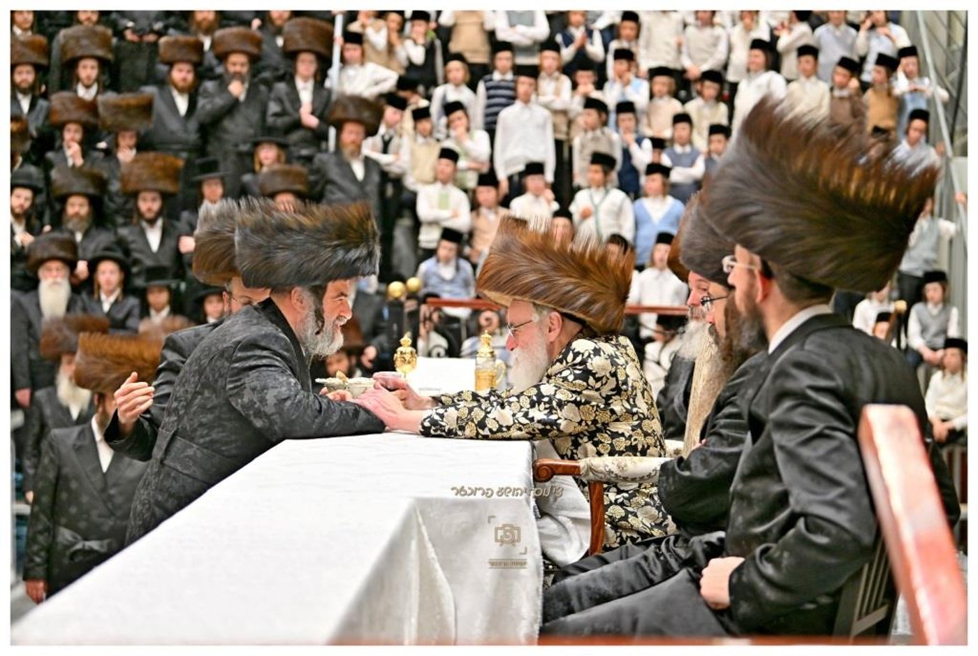 סוכות בחצר הקודש ויז'ניץ | צילום: יהושע פרוכטר