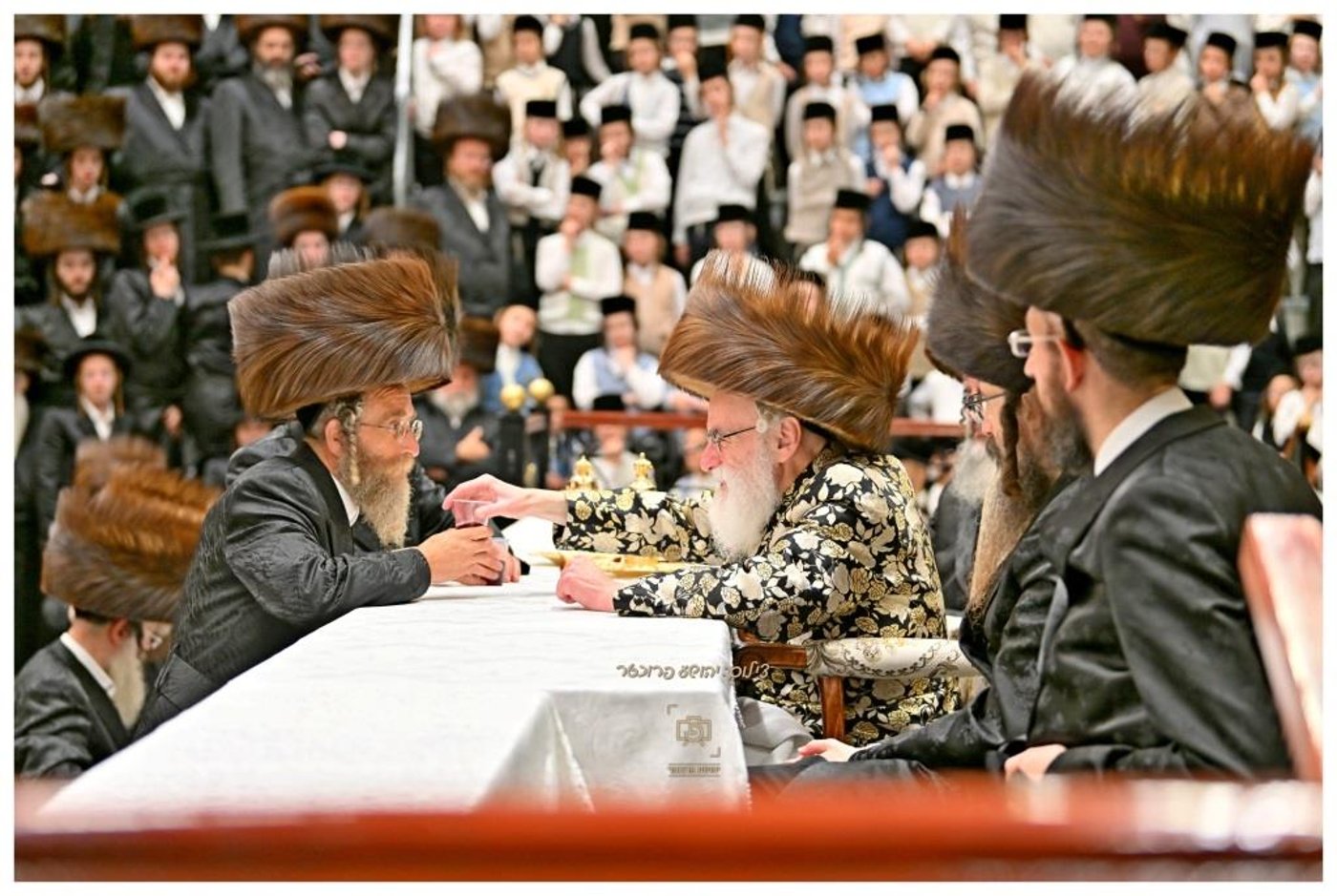 סוכות בחצר הקודש ויז'ניץ | צילום: יהושע פרוכטר
