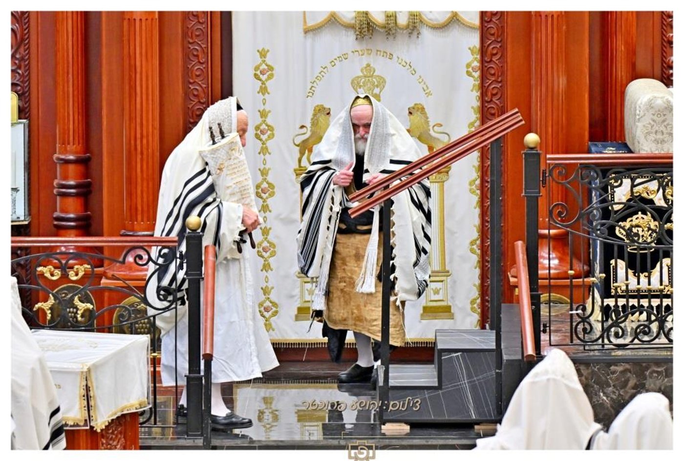 סוכות בחצר הקודש ויז'ניץ | צילום: יהושע פרוכטר