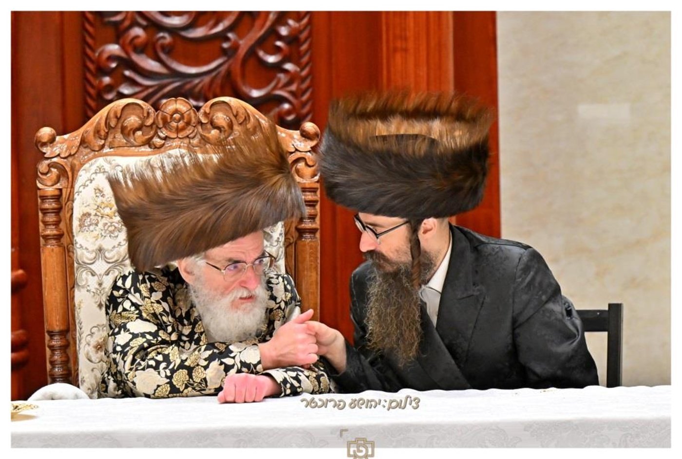 סוכות בחצר הקודש ויז'ניץ | צילום: יהושע פרוכטר