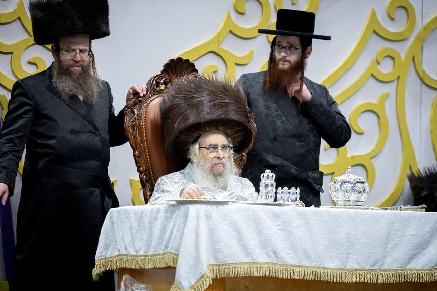האדמו"ר מסאטמר שליט"א בטיש חול המועד סוכות | צילום: איצי מ. - היי רעז