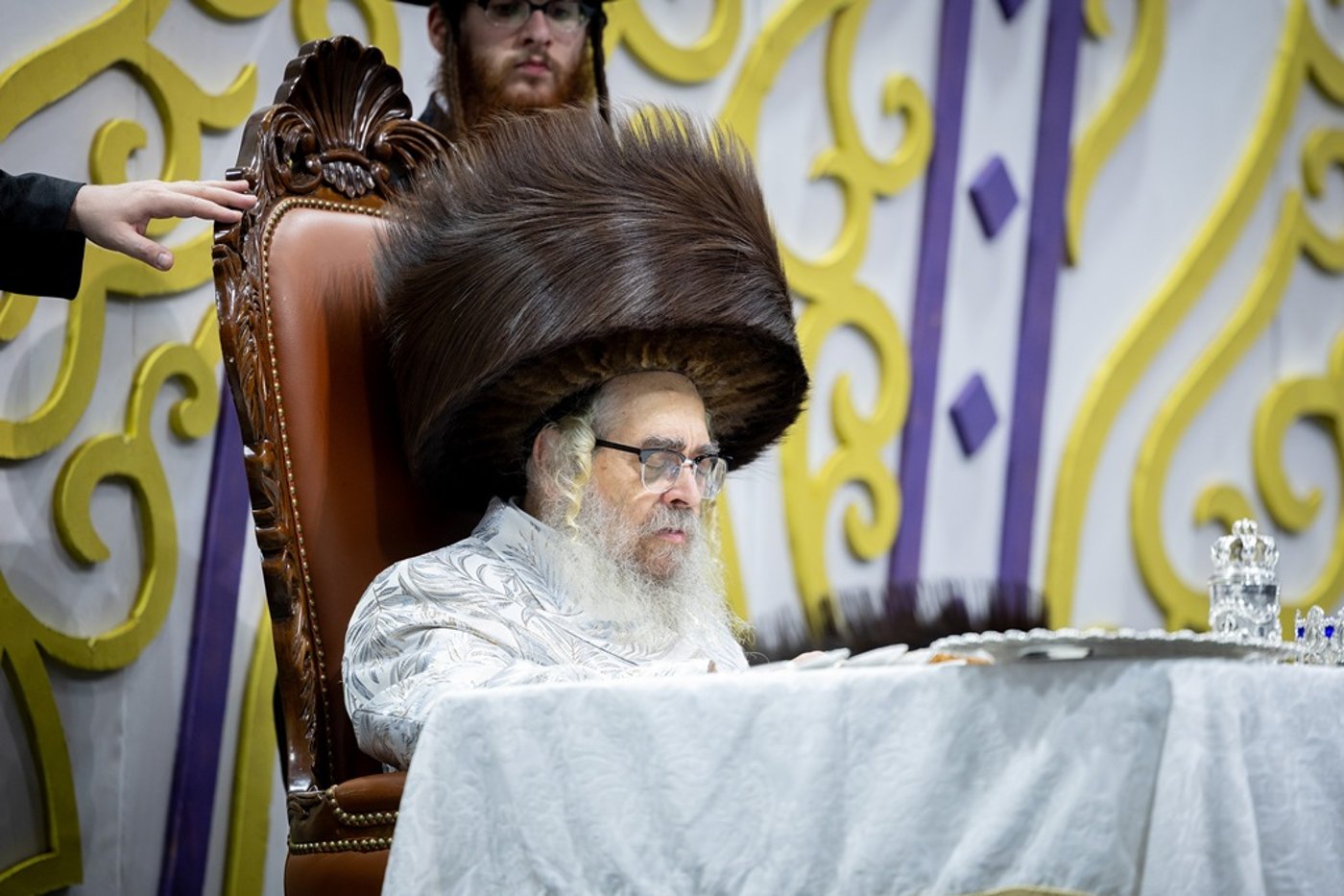 האדמו"ר מסאטמר שליט"א בטיש חול המועד סוכות | צילום: איצי מ. - היי רעז