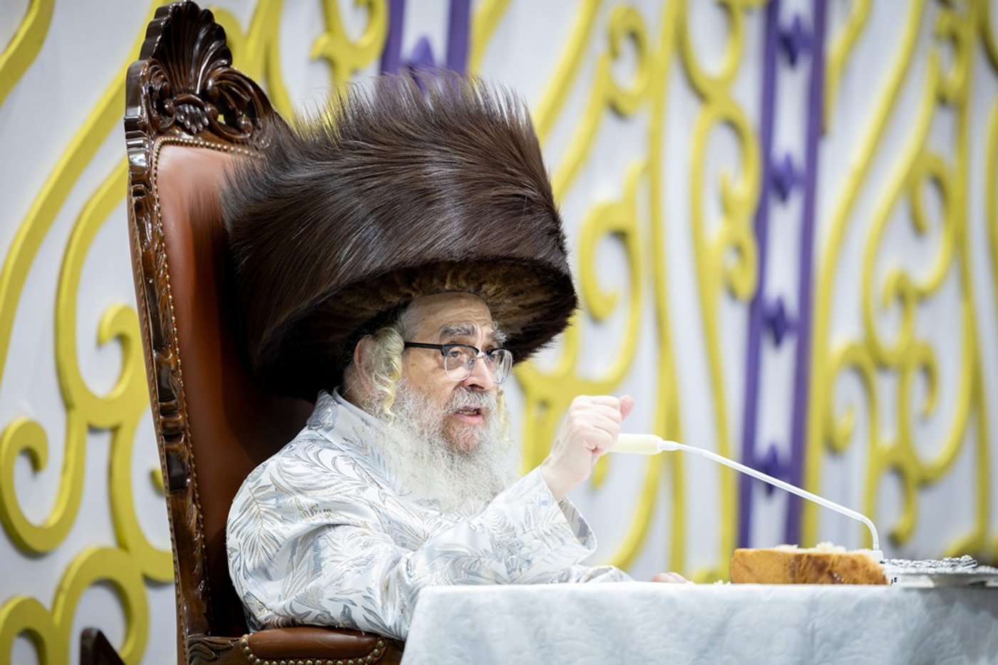 האדמו"ר מסאטמר שליט"א בשמחת בית השואבה | צילום: איציק מ. - היי רעז