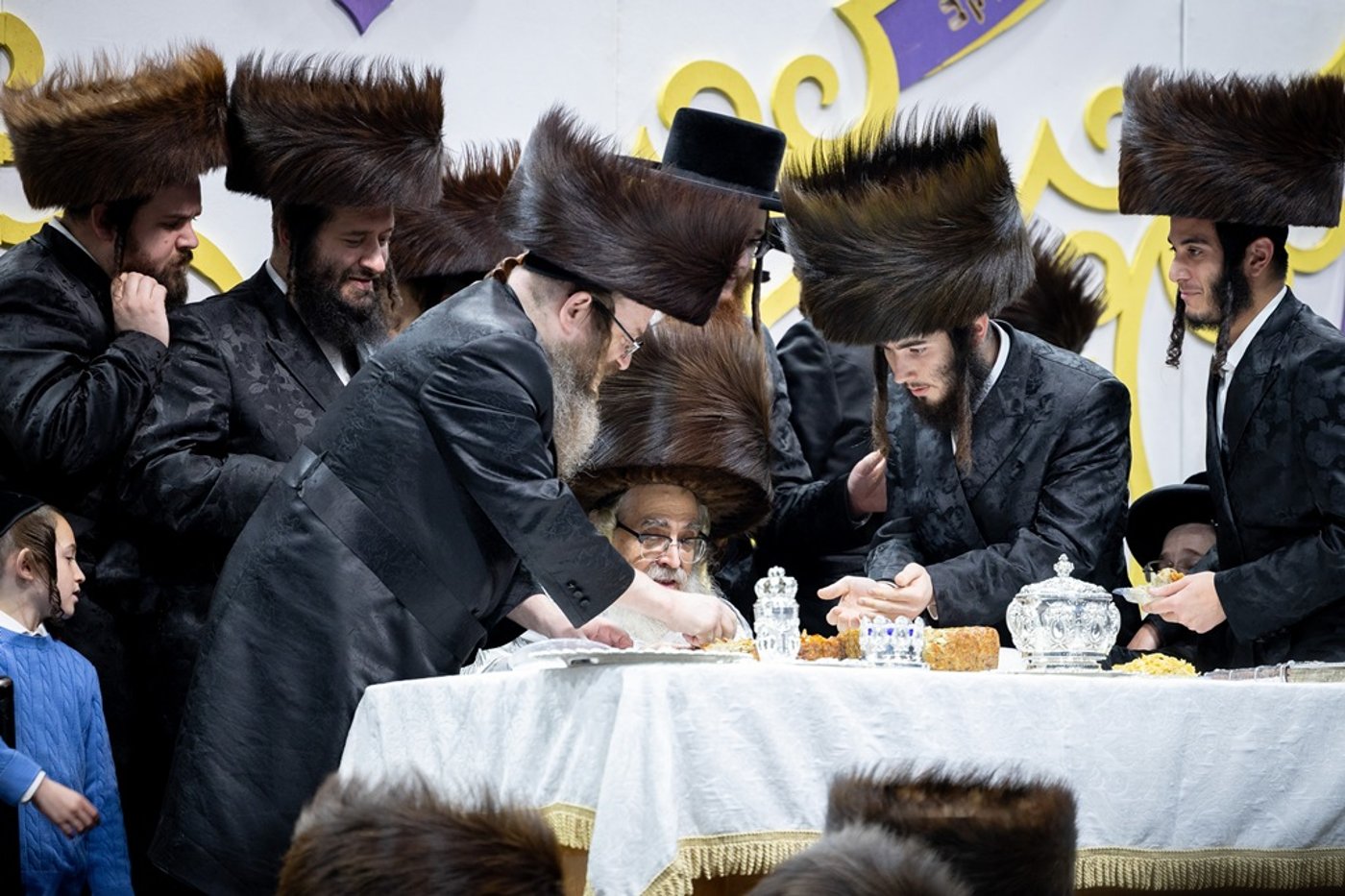 האדמו"ר מסאטמר שליט"א בשמחת בית השואבה | צילום: איציק מ. - היי רעז
