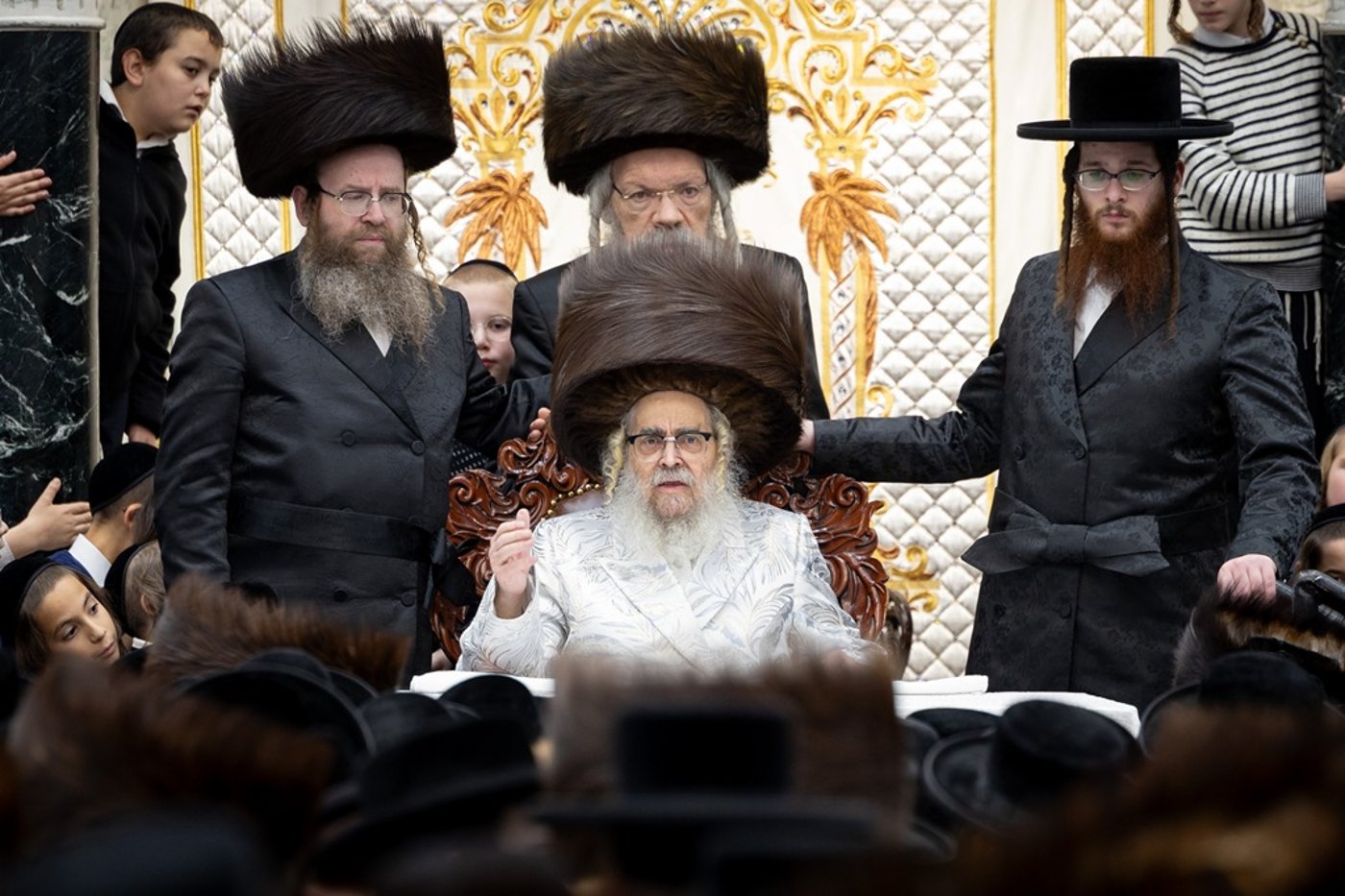 האדמו"ר מסאטמר שליט"א בשמחת בית השואבה | צילום: איציק מ. - היי רעז