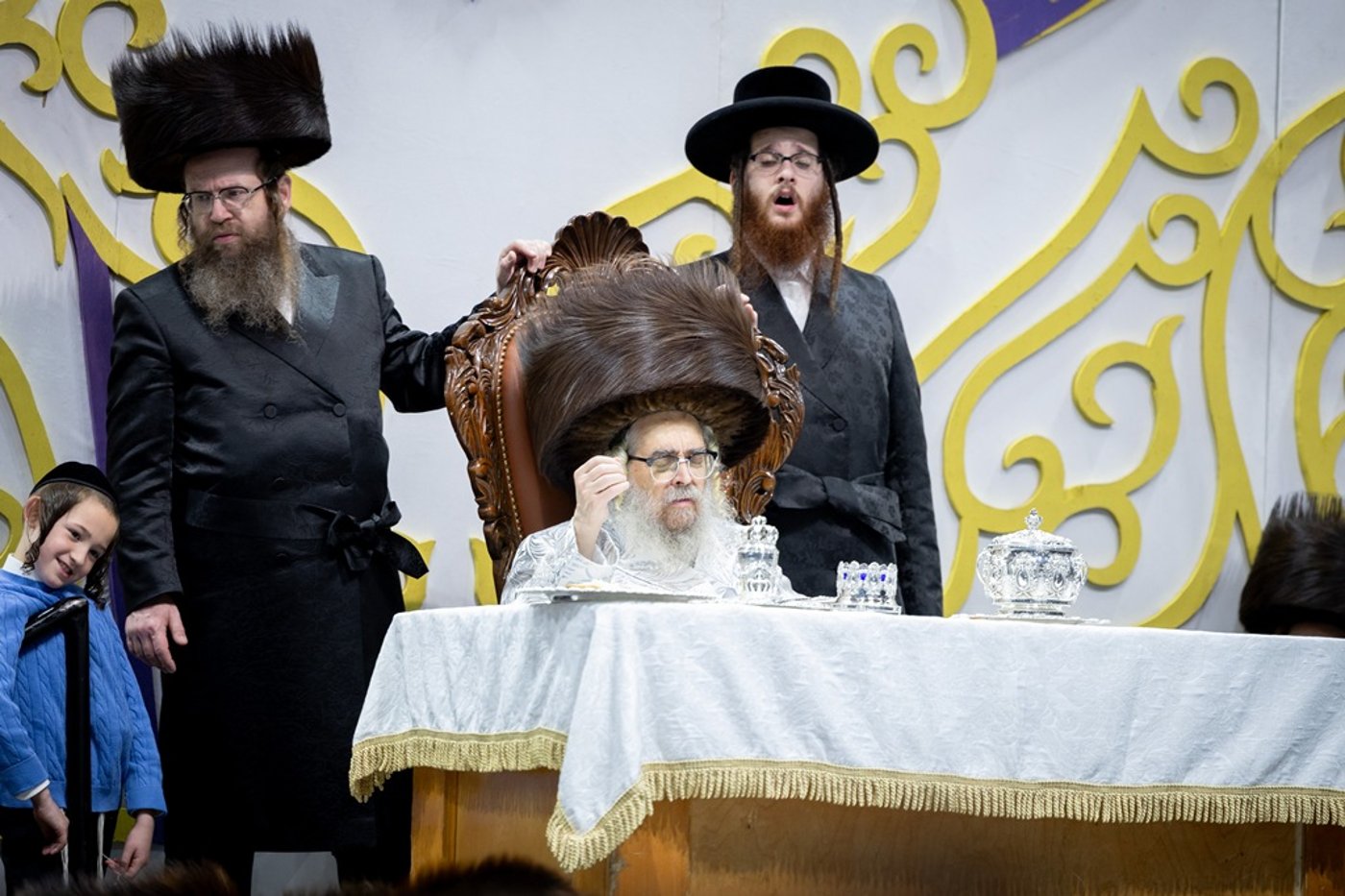 האדמו"ר מסאטמר שליט"א בשמחת בית השואבה | צילום: איציק מ. - היי רעז