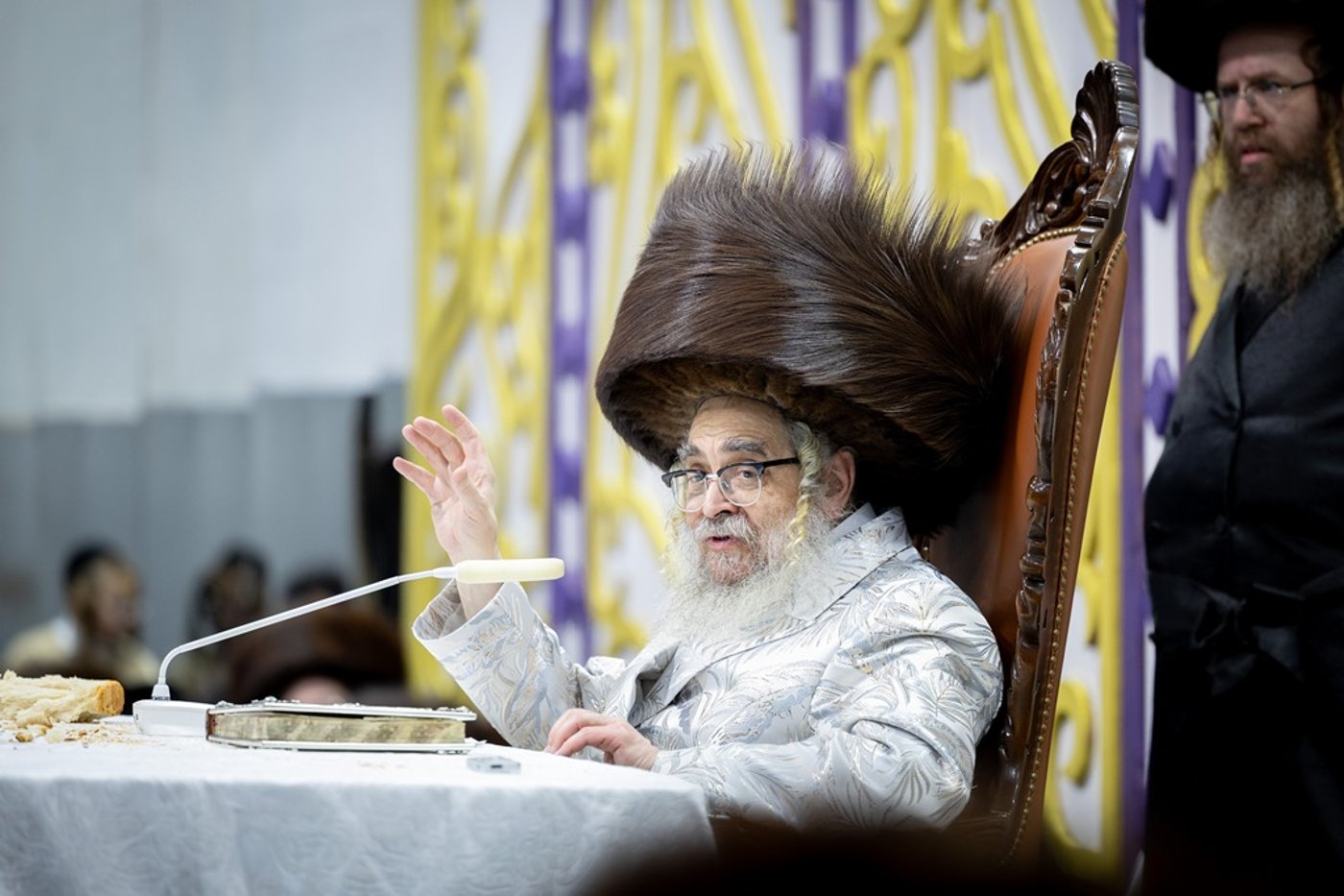 האדמו"ר מסאטמר שליט"א בשמחת בית השואבה | צילום: איציק מ. - היי רעז