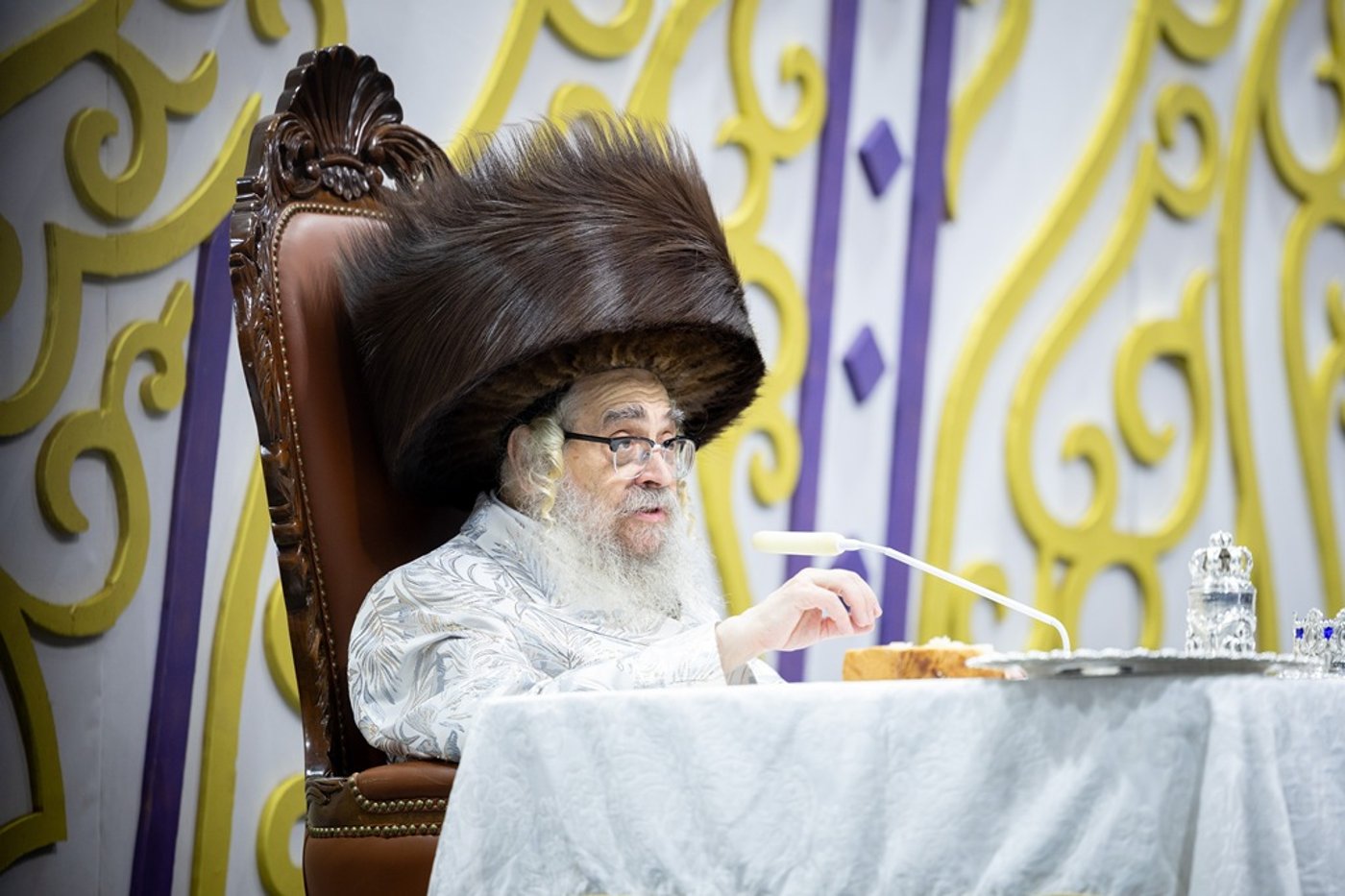 האדמו"ר מסאטמר שליט"א בשמחת בית השואבה | צילום: איציק מ. - היי רעז