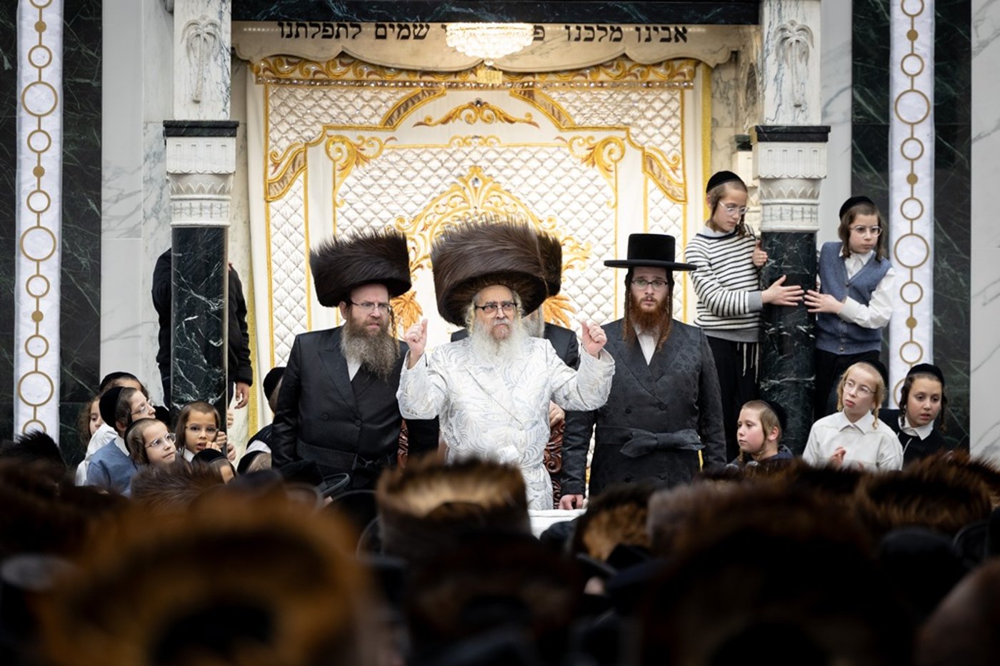 האדמו"ר מסאטמר שליט"א בשמחת בית השואבה | צילום: איציק מ. - היי רעז