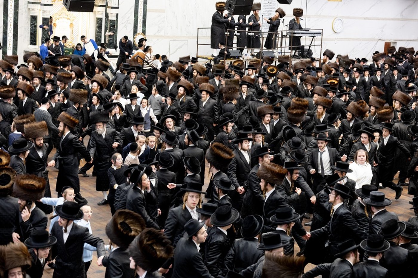 האדמו"ר מסאטמר שליט"א בשמחת בית השואבה | צילום: איציק מ. - היי רעז