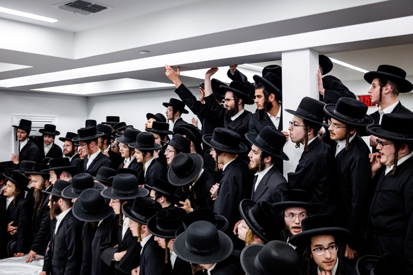 הכנסת ספר התורה בחצר סאטמר | צילום: יוסי גאלדבערגער - היי רעז
