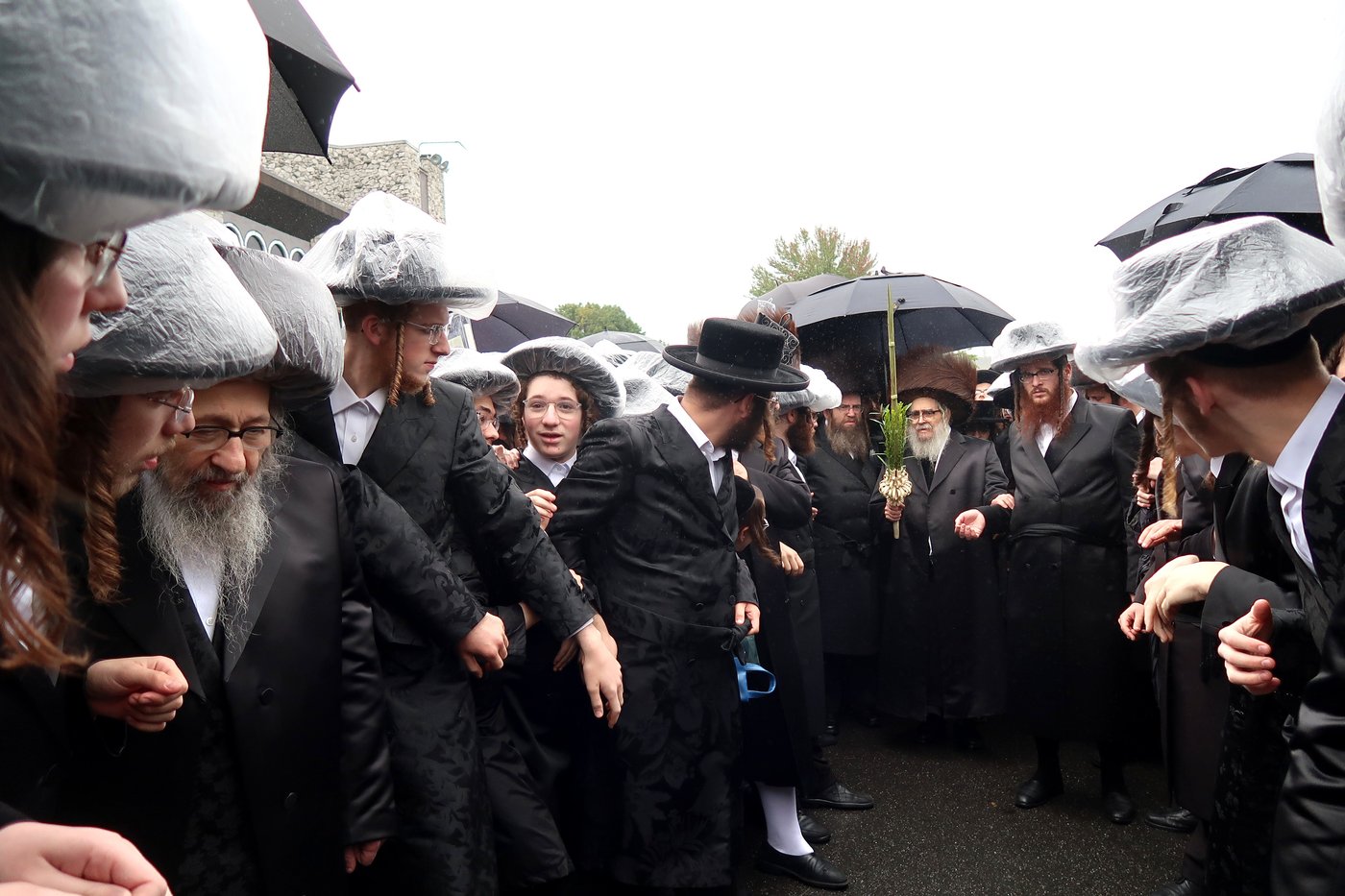 האדמו"ר מסאטמר שליט"א בימי חול המועד סוכות | צילום: בחצרות סאטמאר