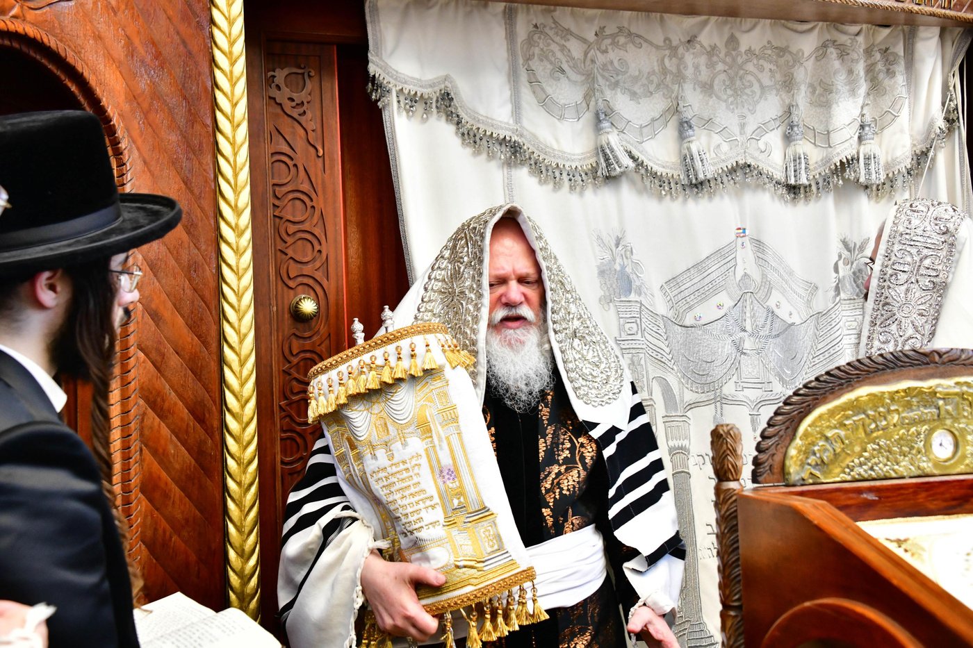 האדמו"ר מפרמישלאן שליט"א בנענועים | צילום: שוקי לרר