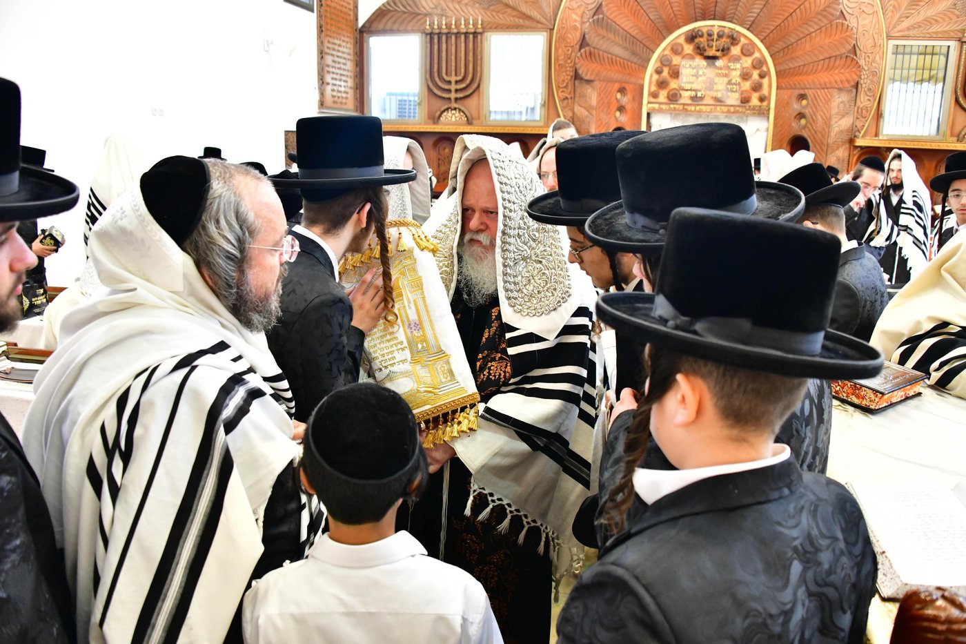 האדמו"ר מפרמישלאן שליט"א בנענועים | צילום: שוקי לרר