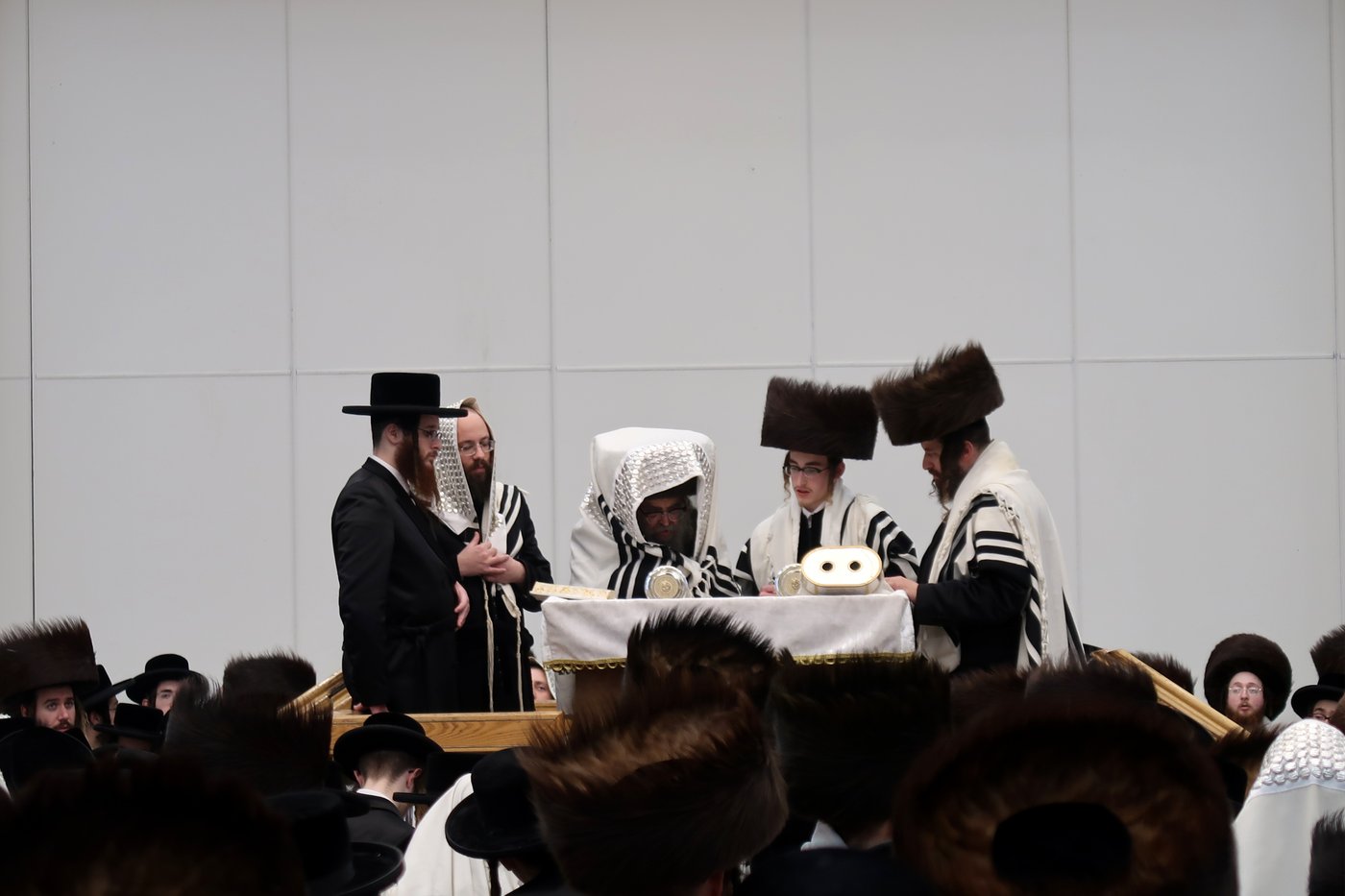 האדמו"ר מסאטמר שליט"א בעבודת הנענועים | צילום: בחצרות סאטמאר