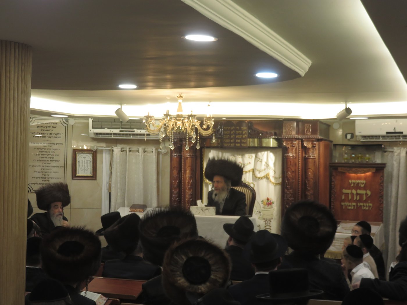 הגה"צ רבי אלימלך בידרמן שליט"א בשיחה בראנזאו | צילום: א.כ.
