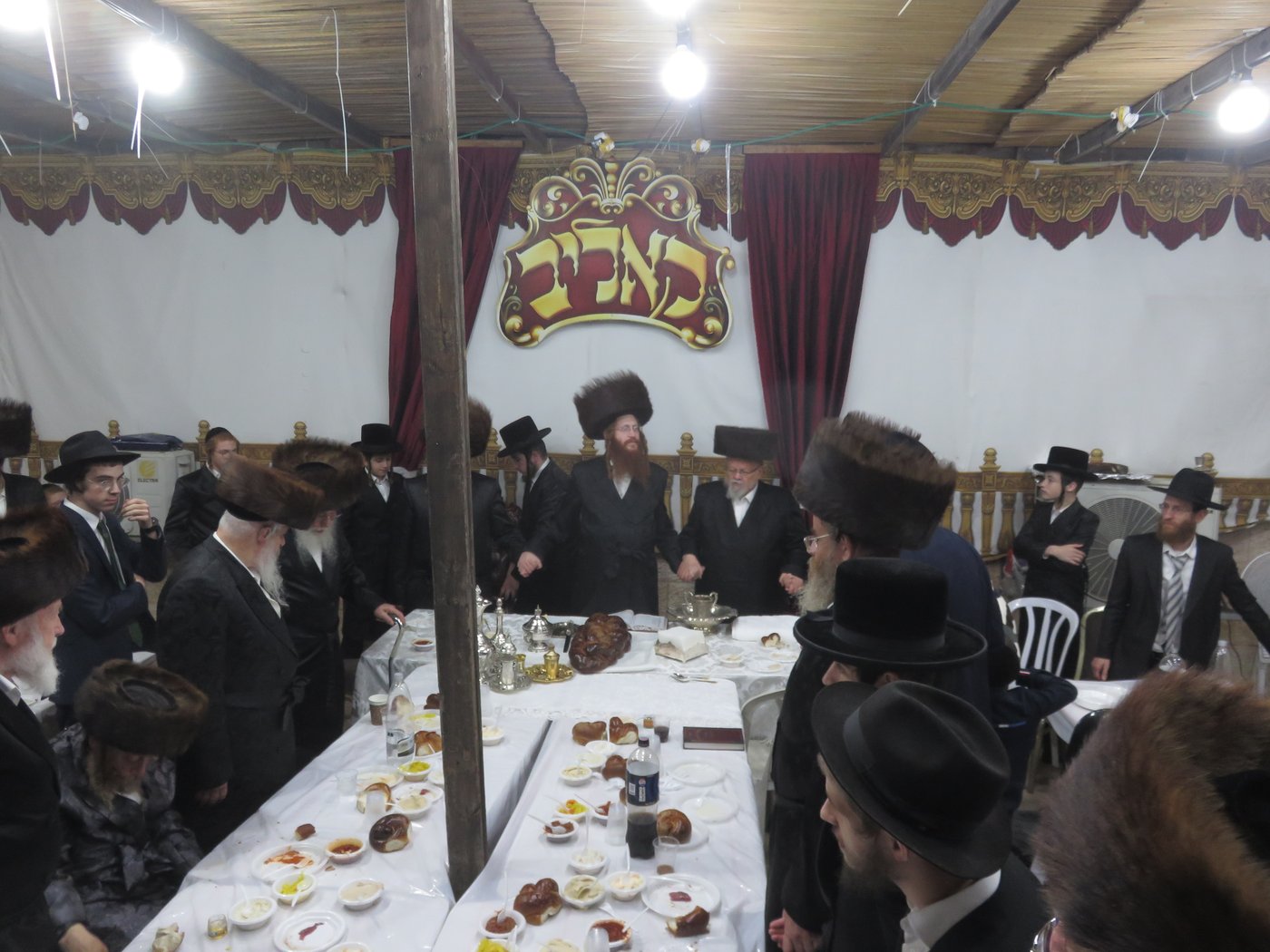 שמחת בית השואבה בחצר קאליב | צילום: א.כ.