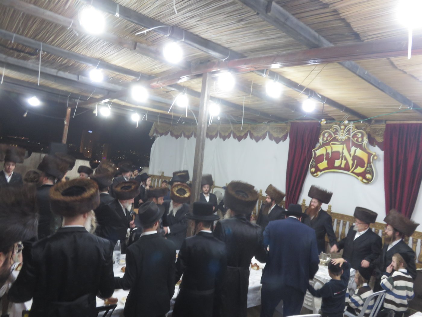 שמחת בית השואבה בחצר קאליב | צילום: א.כ.