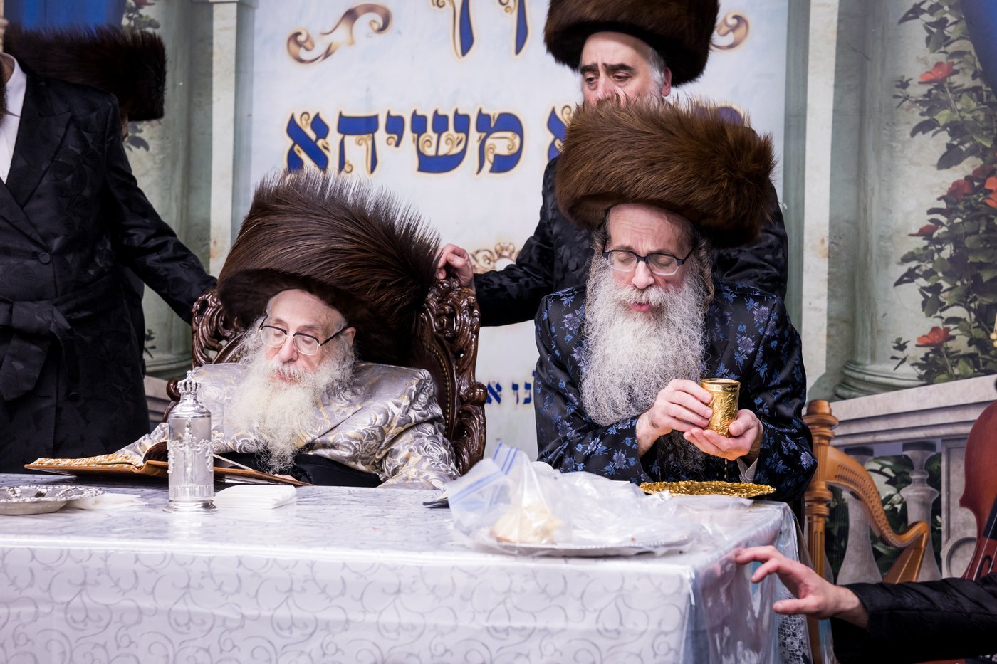 ירח האיתנים בחצר הקודש צאנז קלויזנבורג | צילום: אחים לאנטשעווסקי