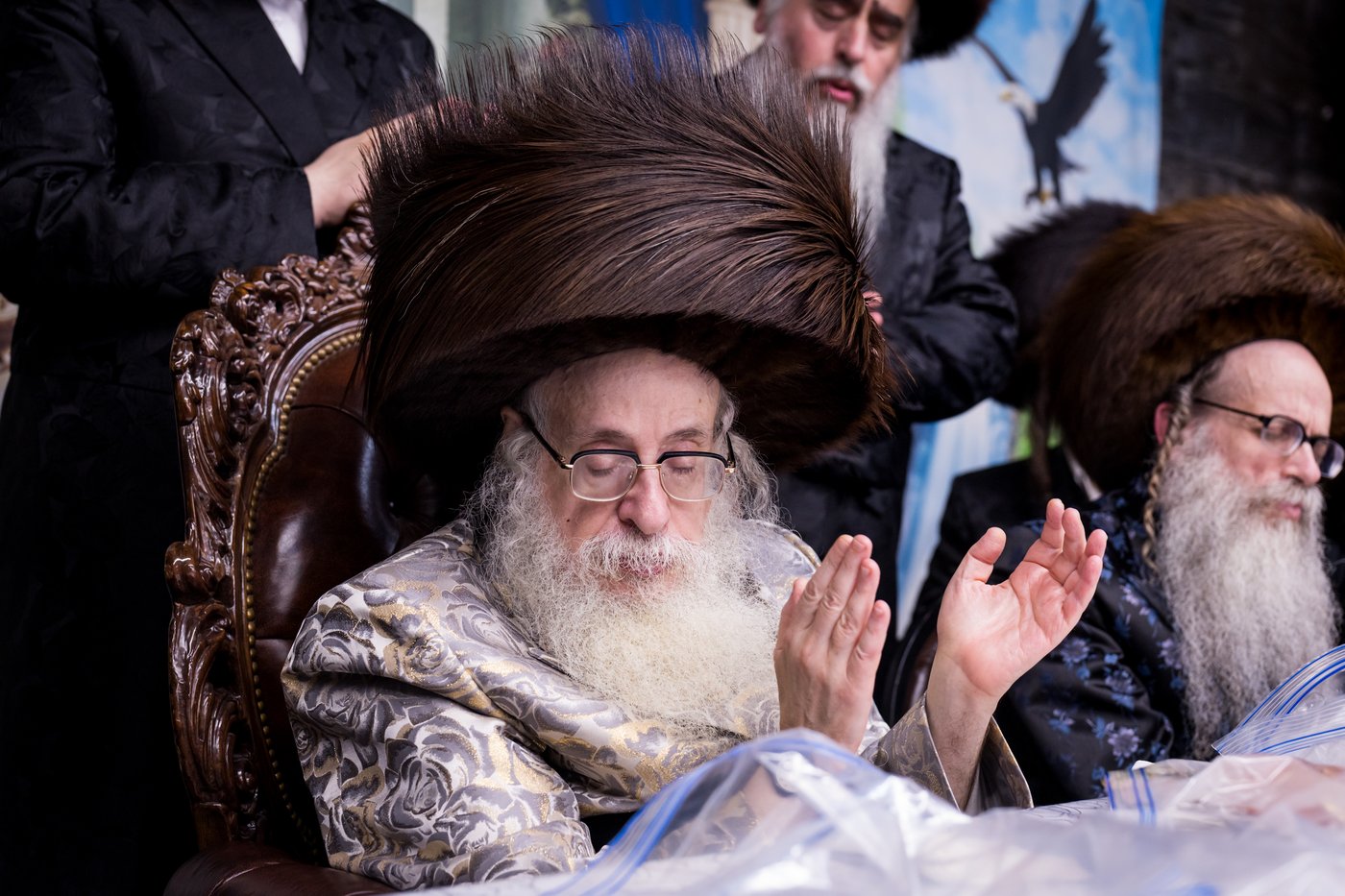 ירח האיתנים בחצר הקודש צאנז קלויזנבורג | צילום: אחים לאנטשעווסקי