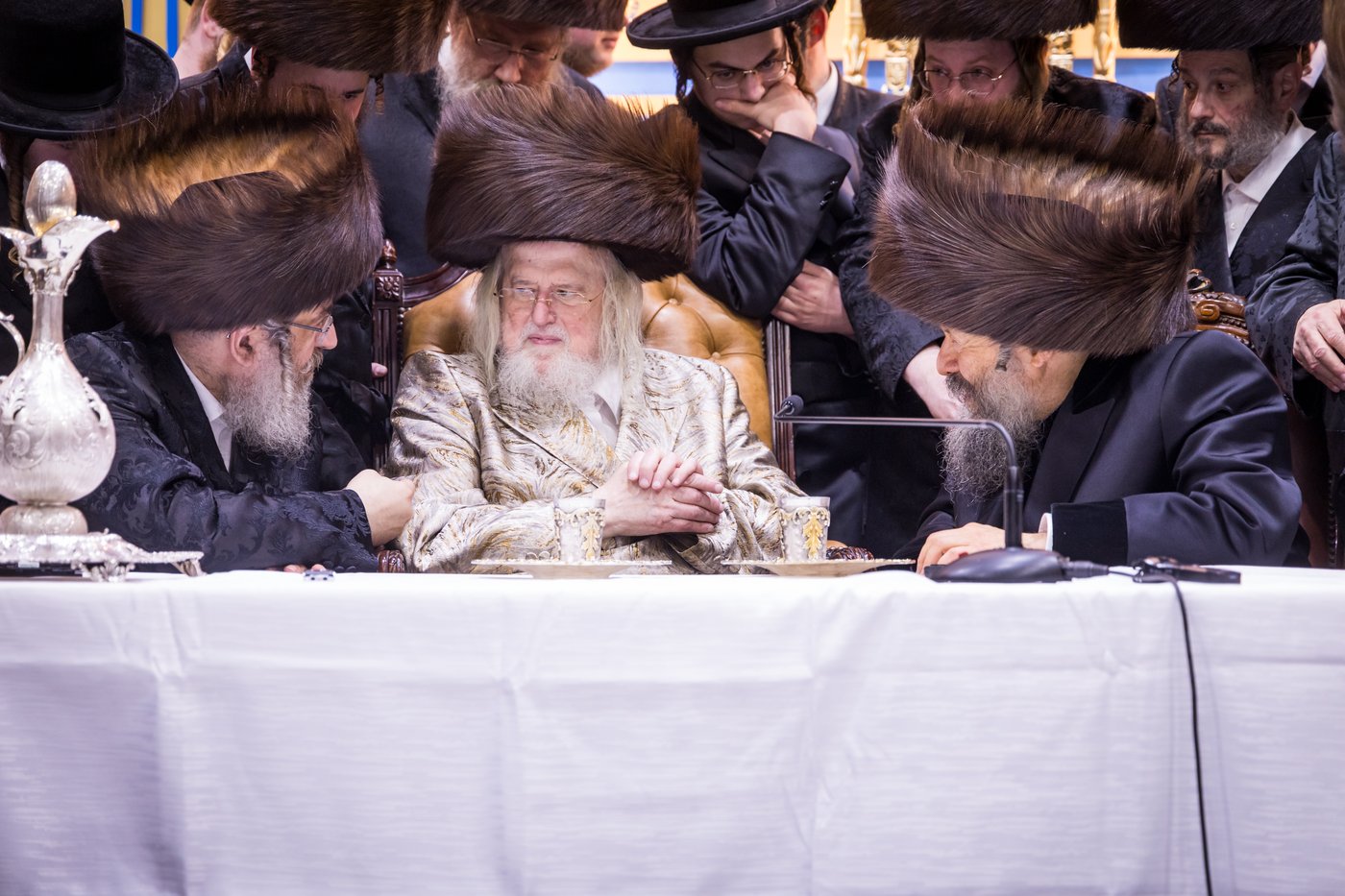 האדמו"ר מבאבוב 45 בביקור אצל האדמו"ר ממונקאטש | צילום: אחים לאנטשעווסקי - הלל ל"ש