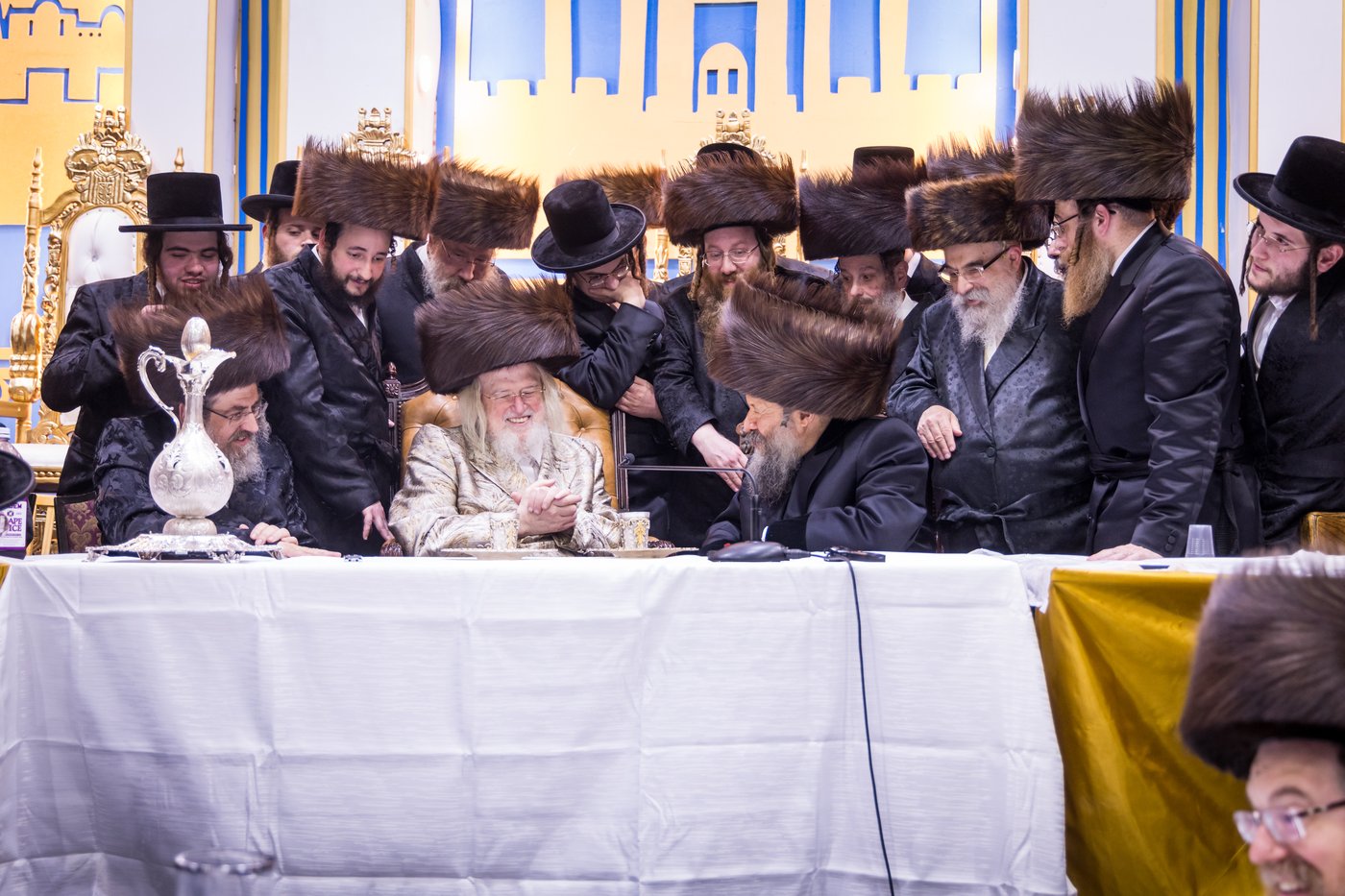 האדמו"ר מבאבוב 45 בביקור אצל האדמו"ר ממונקאטש | צילום: אחים לאנטשעווסקי - הלל ל"ש