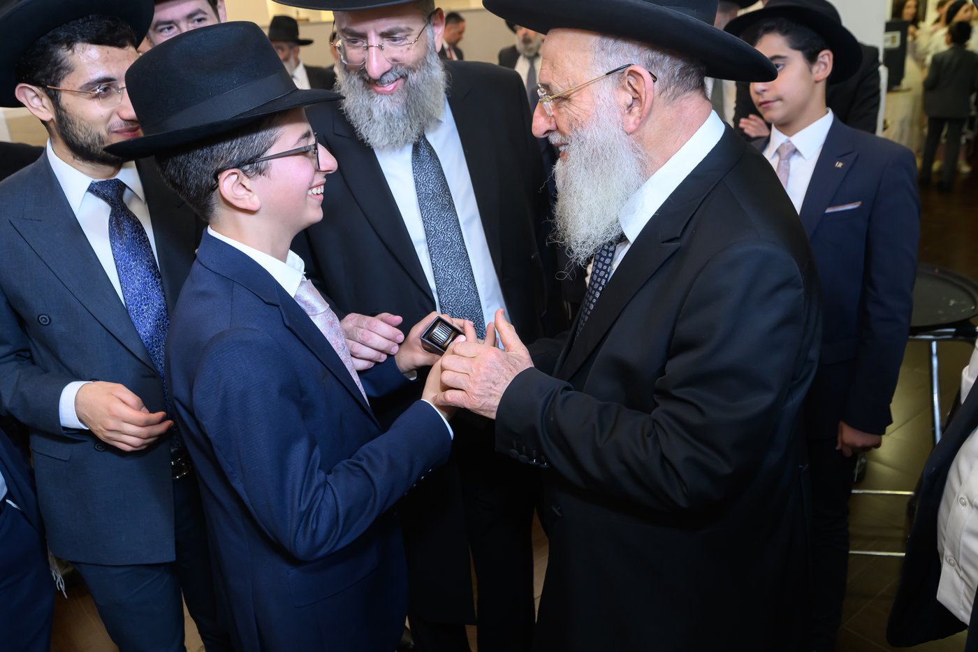 שמחת בר המצווה לנכד הגאון רבי אהרן זכאי