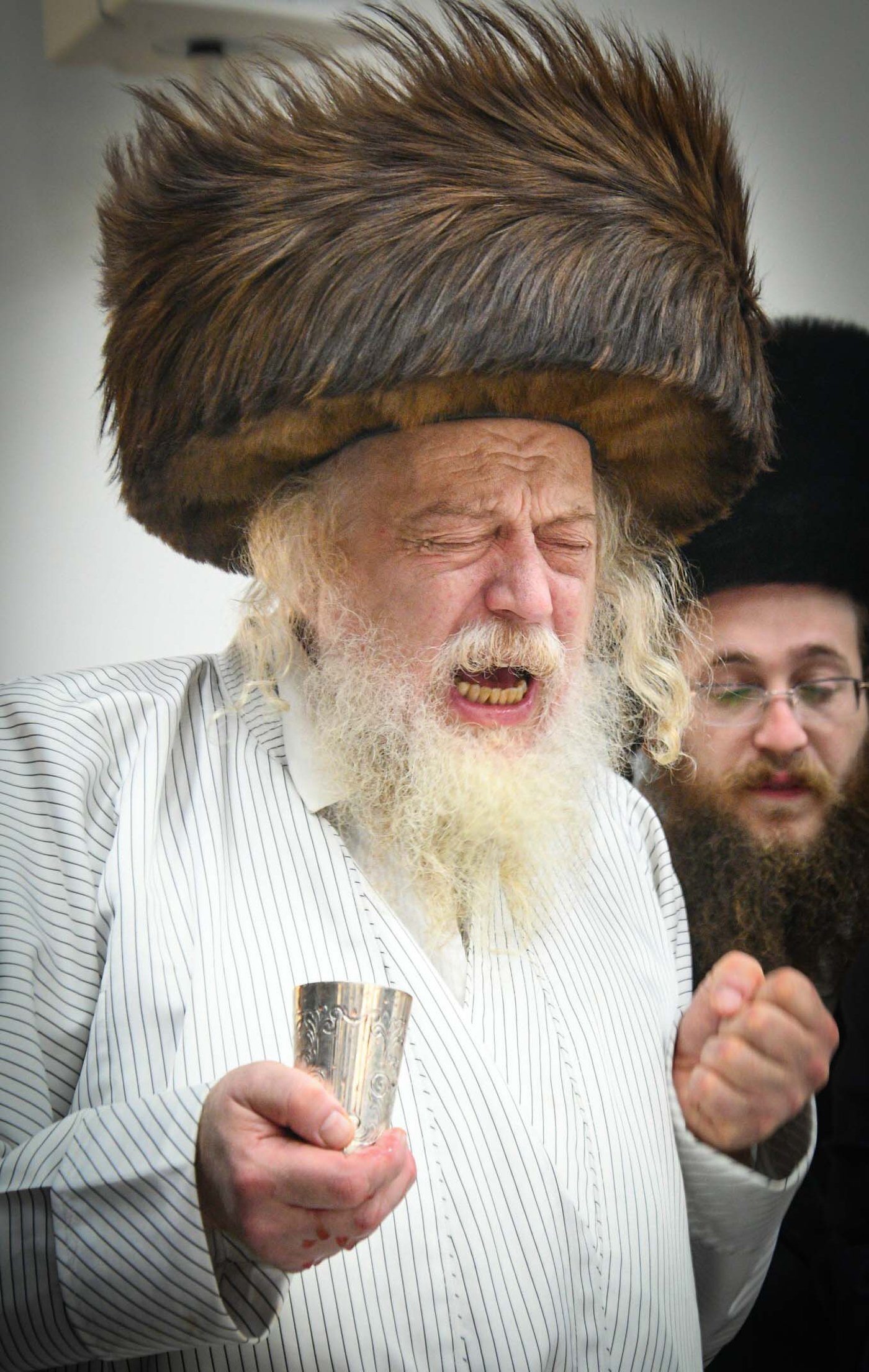 האדמו"ר ממבקשי אמונה שליט"א בעמנואל | צילום: ארי קופרשטוק