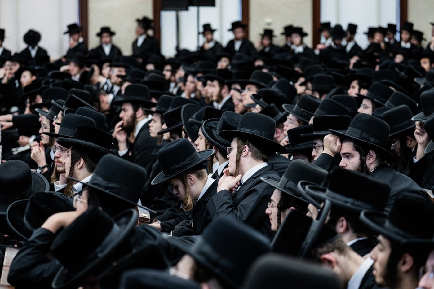 האדמו"ר מסאטמר שליט"א בשיחת פתיחת הזמן | צילום: י. שטיין
