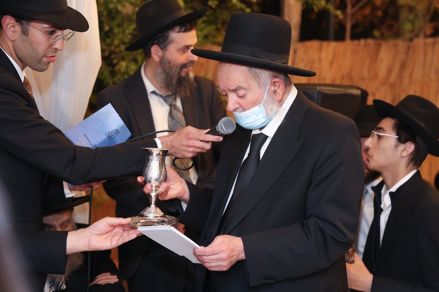 שמחת נישואי נכד הגאון רבי משה צדקה שליט"א | צילום: דוד ארזני