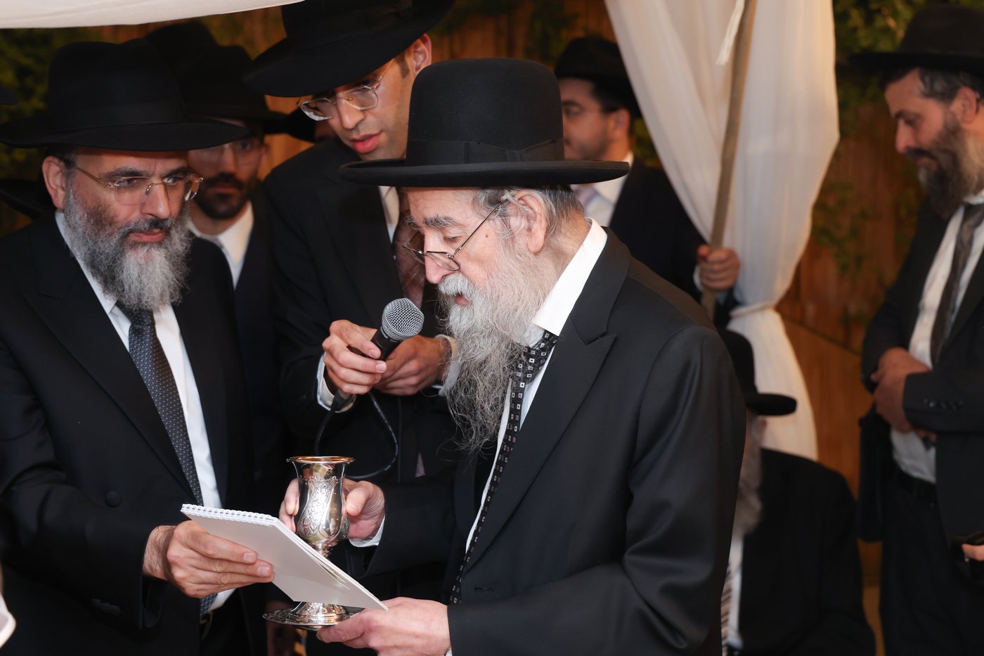 שמחת נישואי נכד הגאון רבי משה צדקה שליט"א | צילום: דוד ארזני