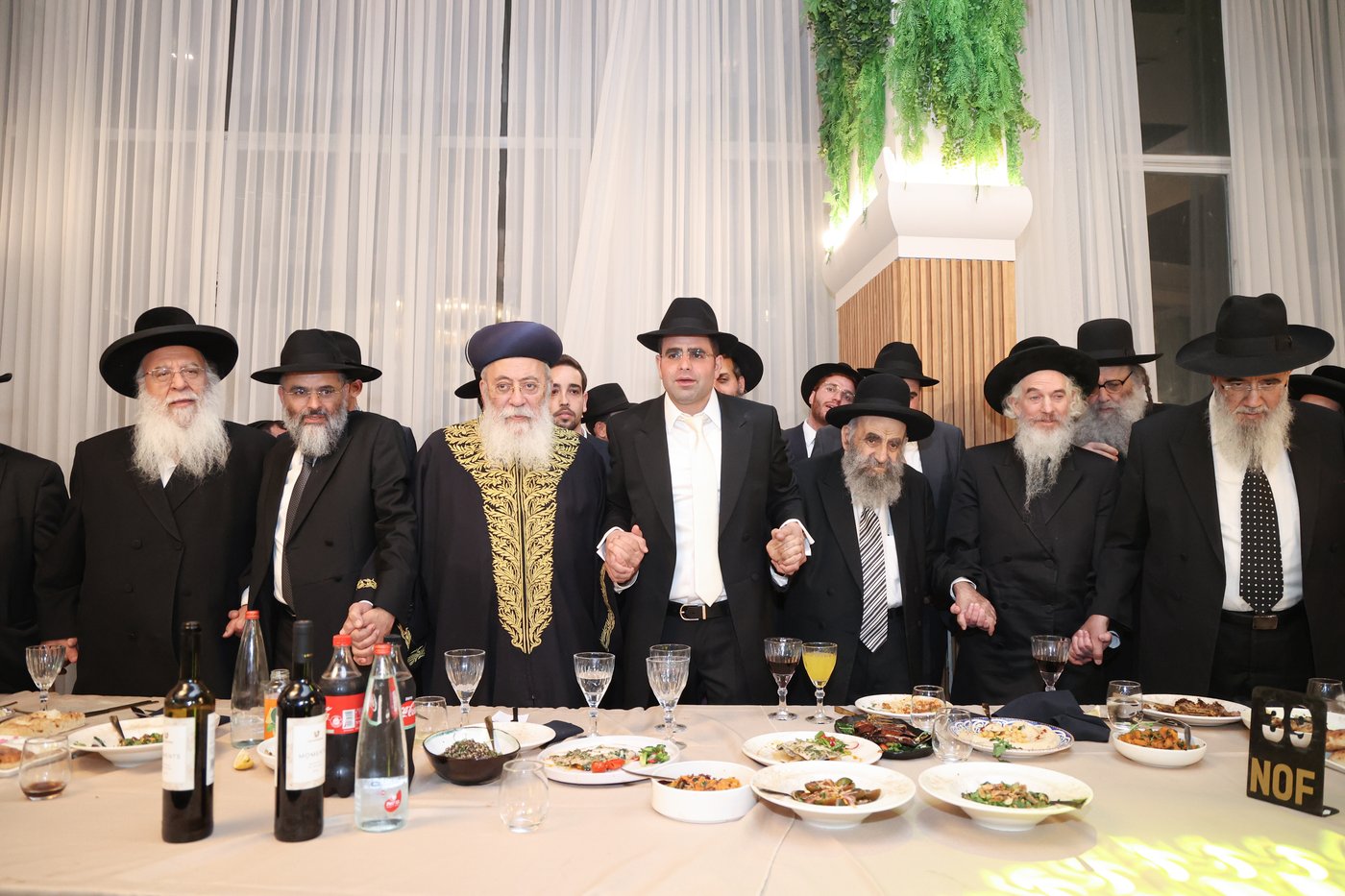 שמחת נישואי נכד הגאון רבי משה צדקה שליט"א | צילום: דוד ארזני
