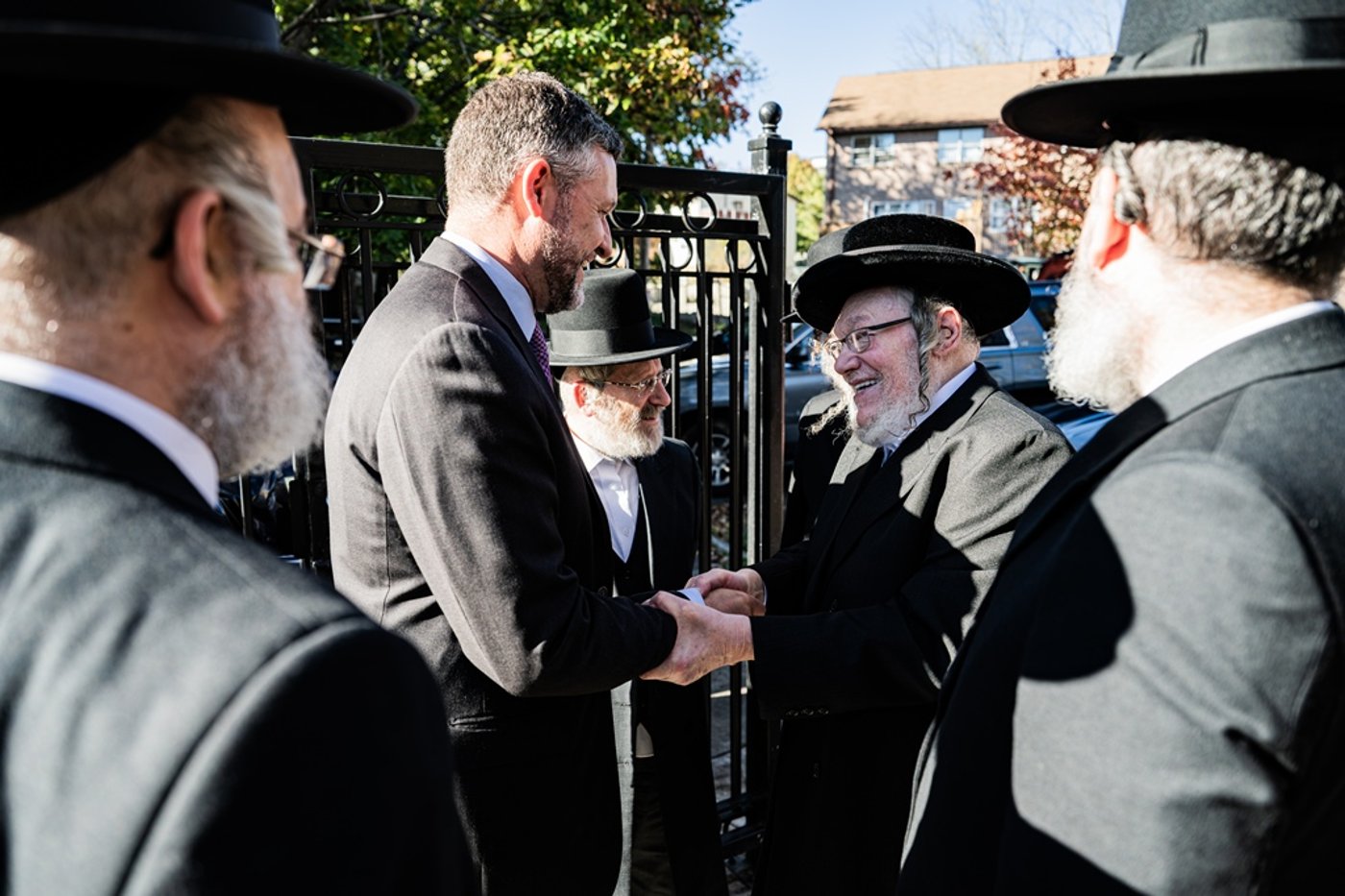 חבר הקונגרס פט רייאן אצל האדמו"ר מסאטמר