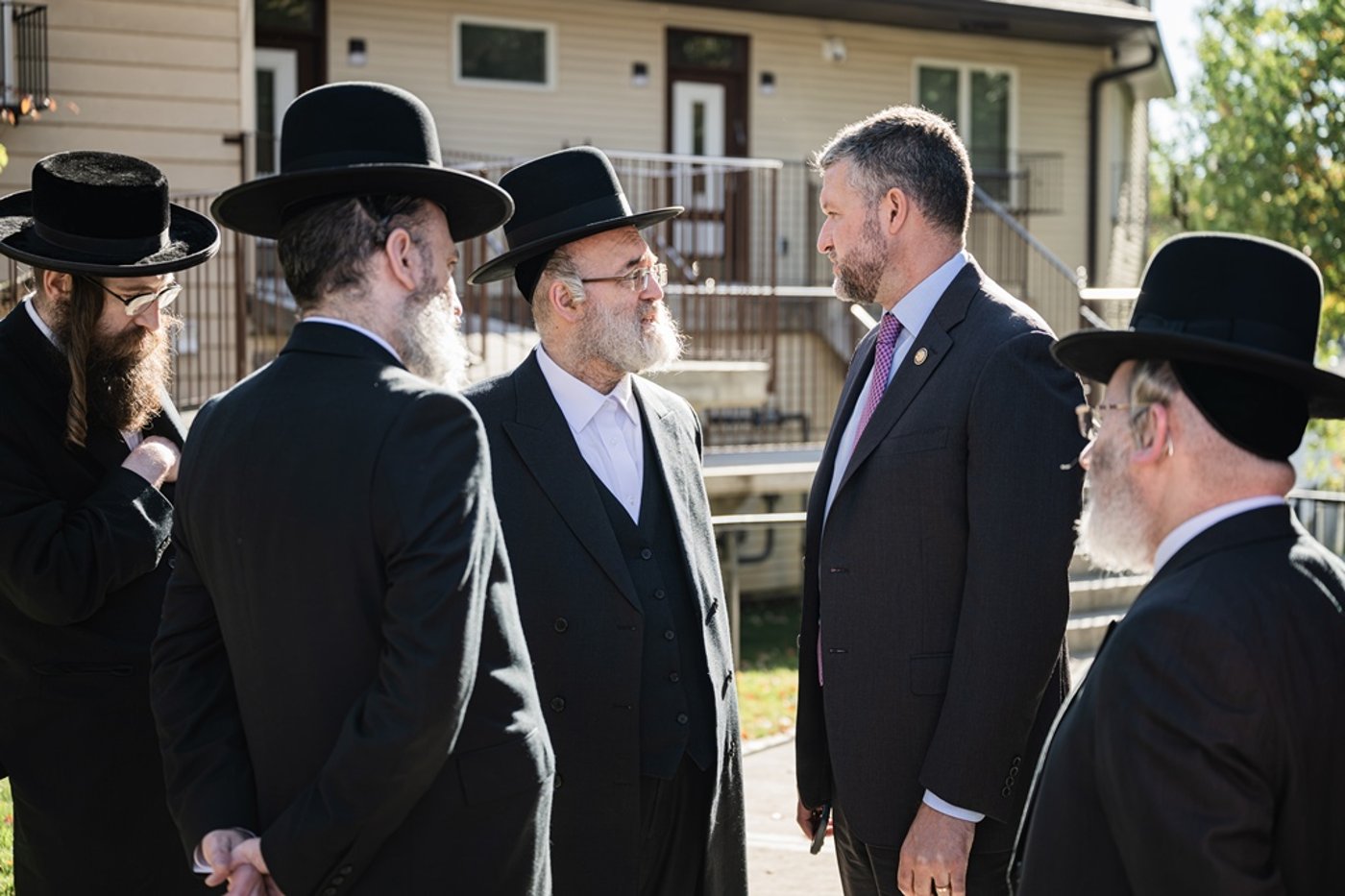 חבר הקונגרס פט רייאן אצל האדמו"ר מסאטמר
