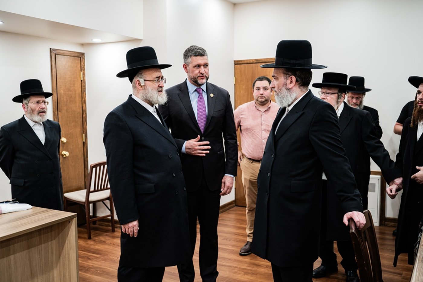 חבר הקונגרס פט רייאן אצל האדמו"ר מסאטמר