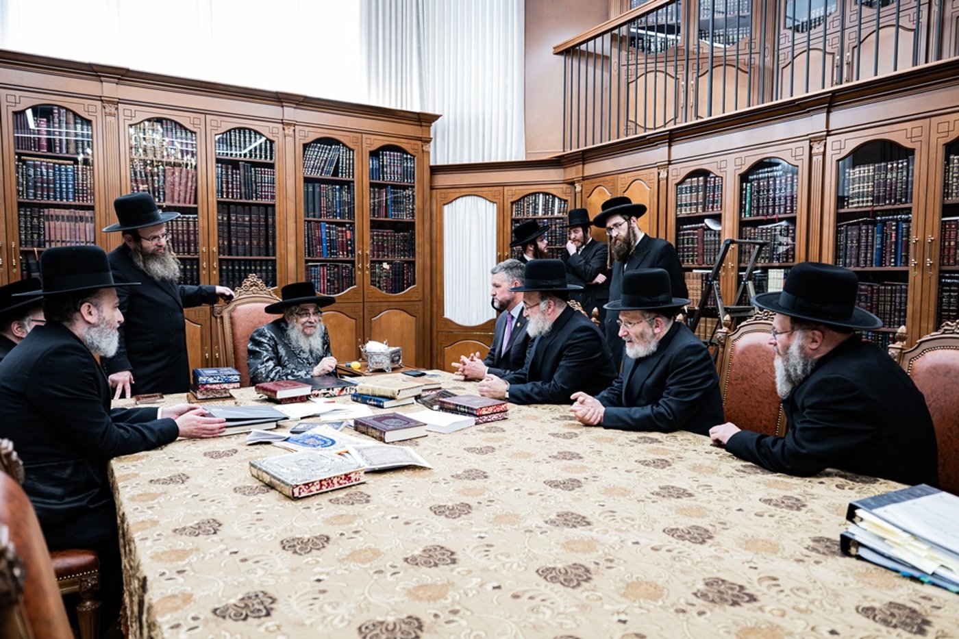 חבר הקונגרס פט רייאן אצל האדמו"ר מסאטמר