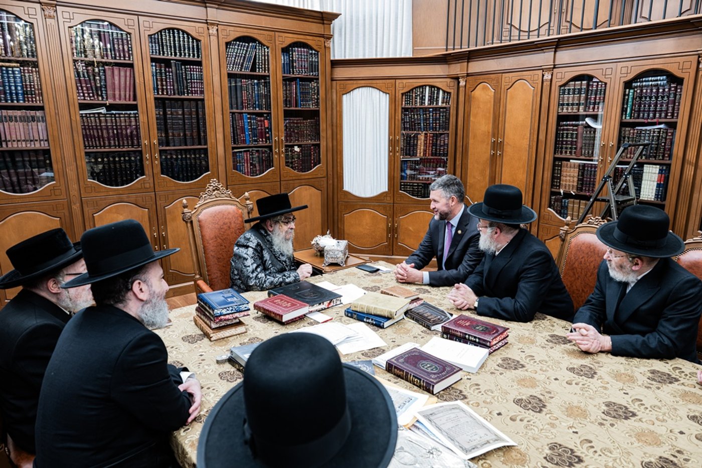 חבר הקונגרס פט רייאן אצל האדמו"ר מסאטמר