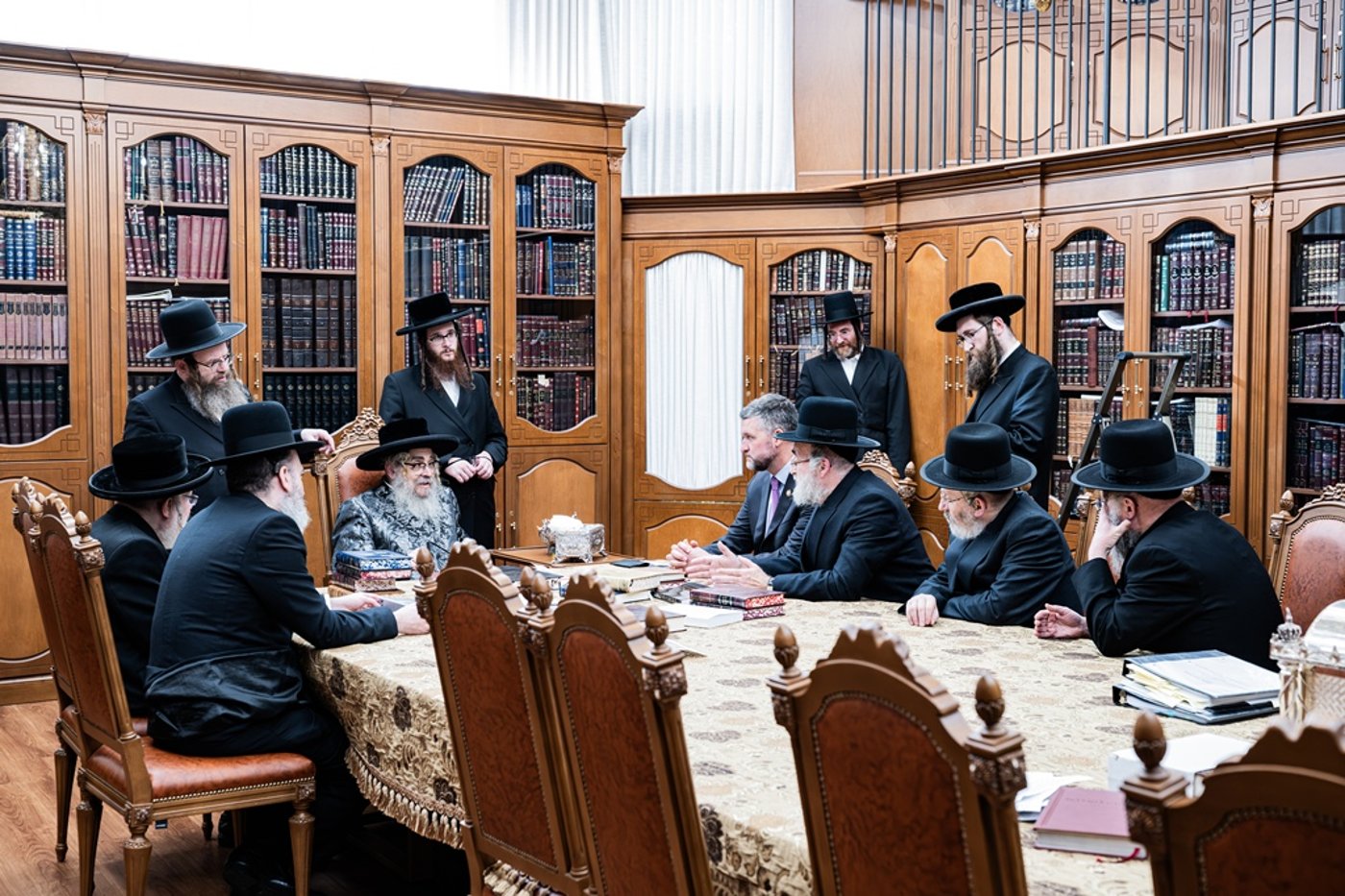 חבר הקונגרס פט רייאן אצל האדמו"ר מסאטמר