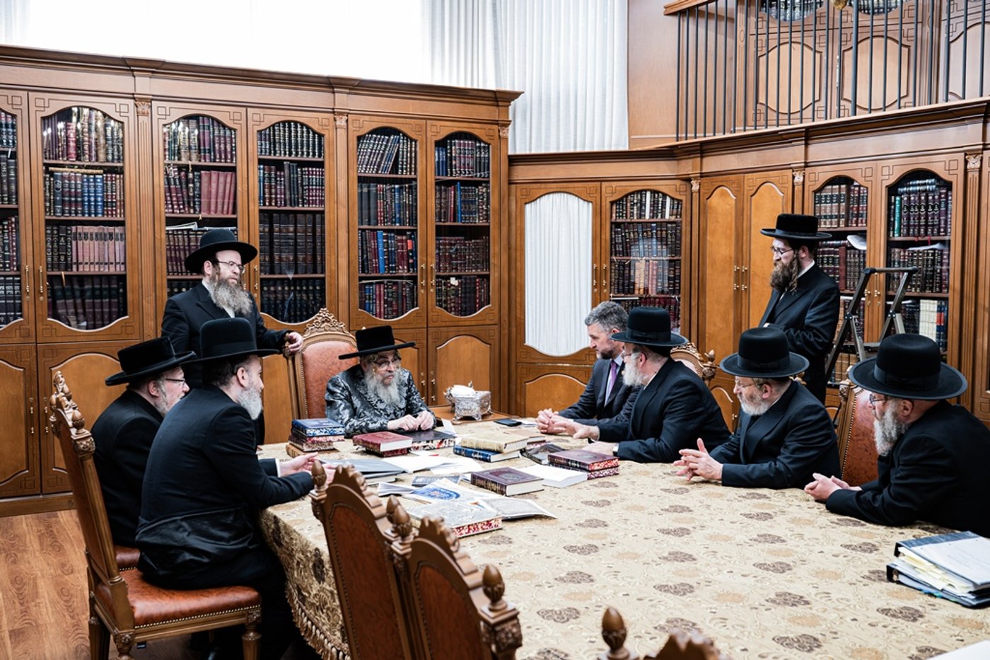 חבר הקונגרס פט רייאן אצל האדמו"ר מסאטמר