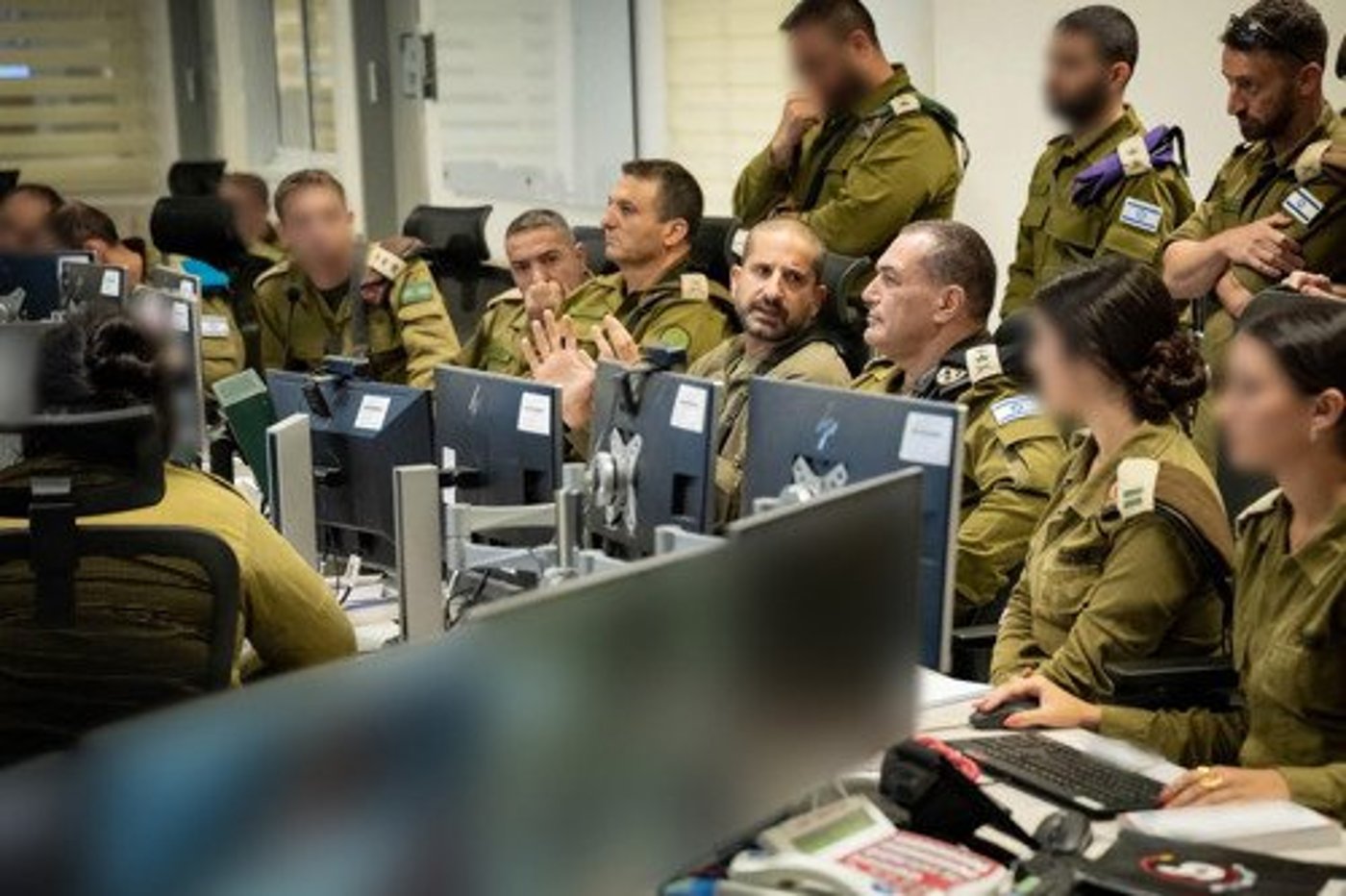 הרמטכ"ל במהלך הביקור באוגדת עזה
